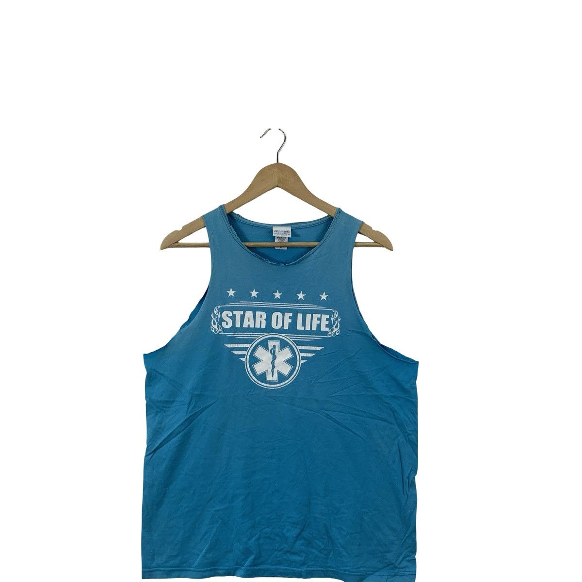 Vintage Vintage Star of Life EMS Graphic Tank Top Sleeveless Size US L / EU 52-54 / 3 - 5 Thumbnail