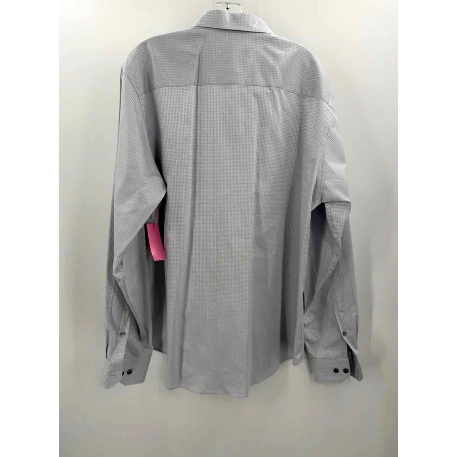 BUGATCHI Bugatchi Grey Large Men's Button Down - Large Grey Bugatchi Shirt Mens, Pre-Owned, 764980 Size US L / EU 52-54 / 3 - 3 Thumbnail