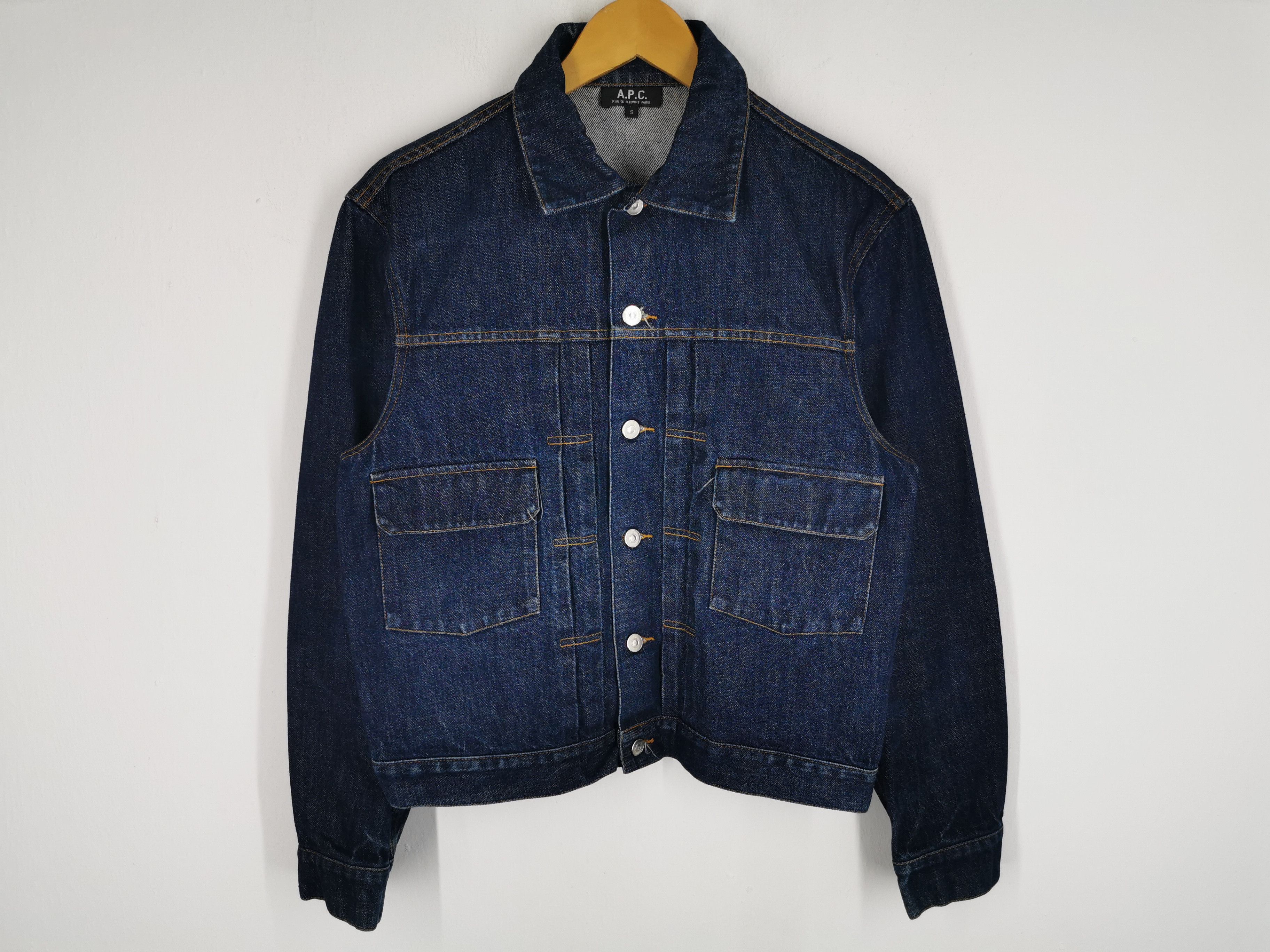 A.P.C. Vintage 90s A.P.C. Selvedge Denim Jacket Made In Japan Size US S / EU 44-46 / 1 - 2 Thumbnail