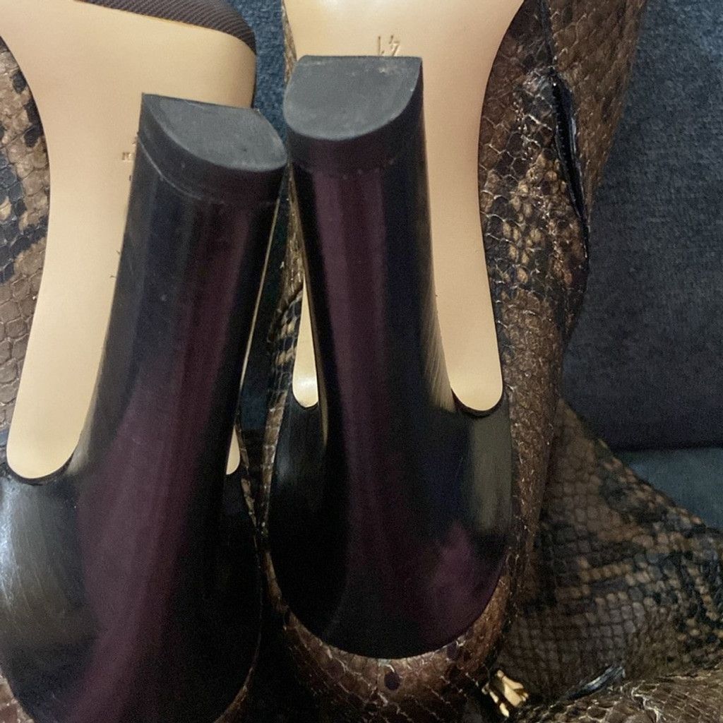 Michael Kors M. Gemi Snakeskin Knee High Boots Size US 11 / IT 41 - 5 Thumbnail