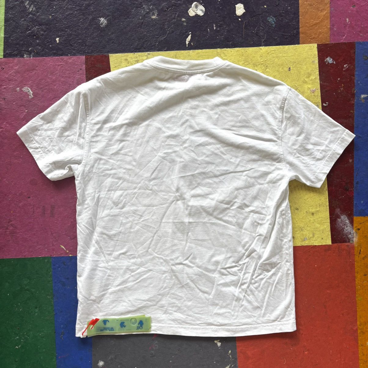 Off-White OFF-WHITE 70s Type Logo cotton t-shirt Size US M / EU 48-50 / 2 - 3 Thumbnail