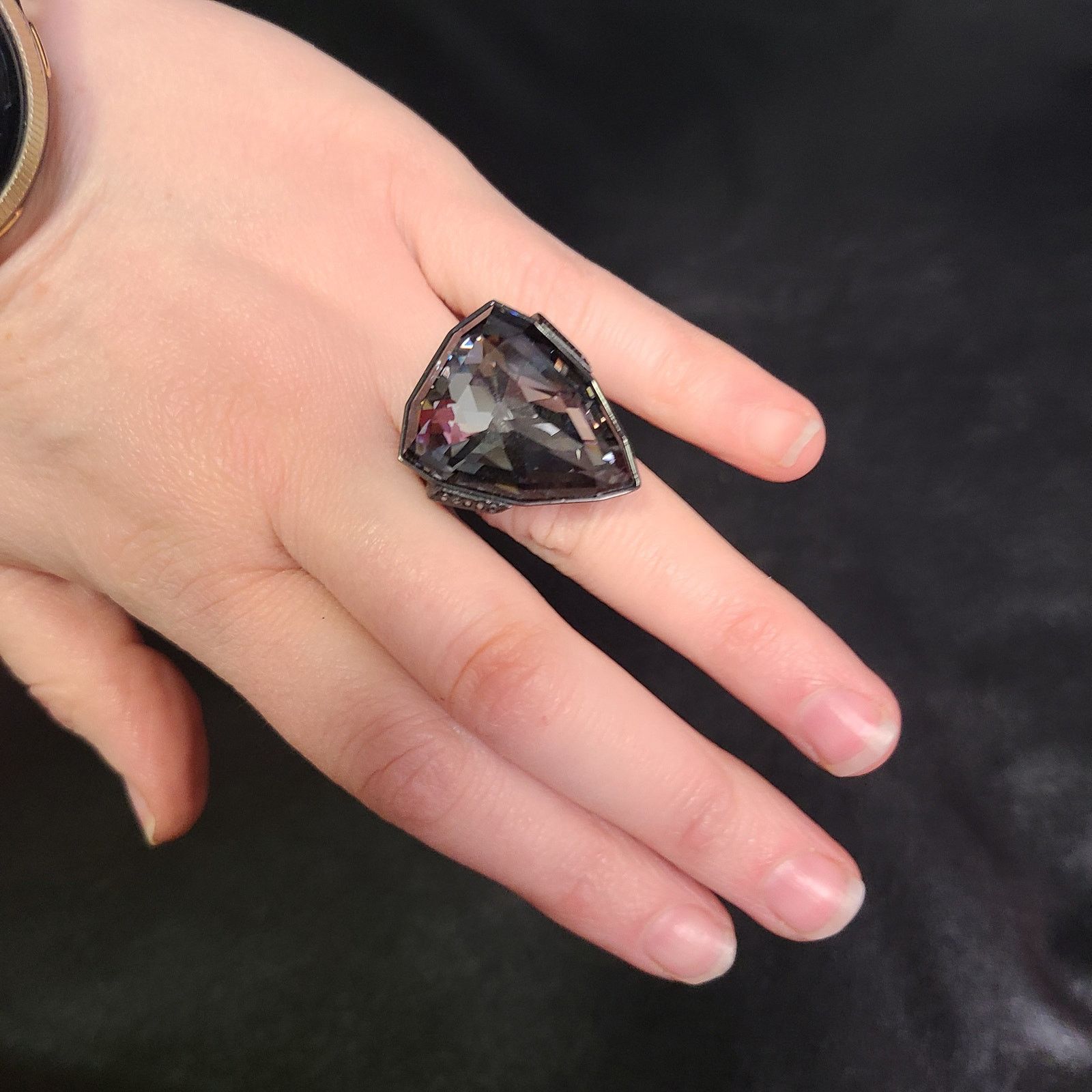Swarovski Swarovski salome onyx black oversized ring size 55 Size ONE SIZE - 1 Thumbnail