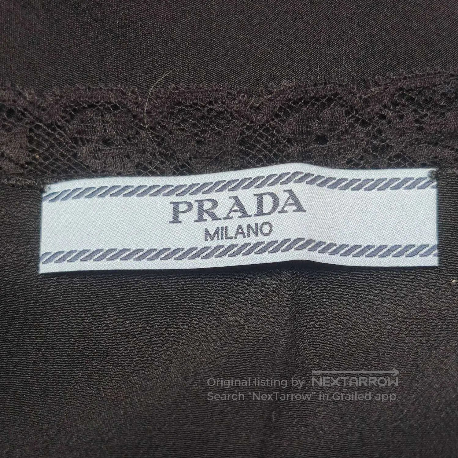 Prada Prada Black Silk Lace Camisole Tank Top . Size M / US 6-8 / IT 42-44 - 3 Thumbnail