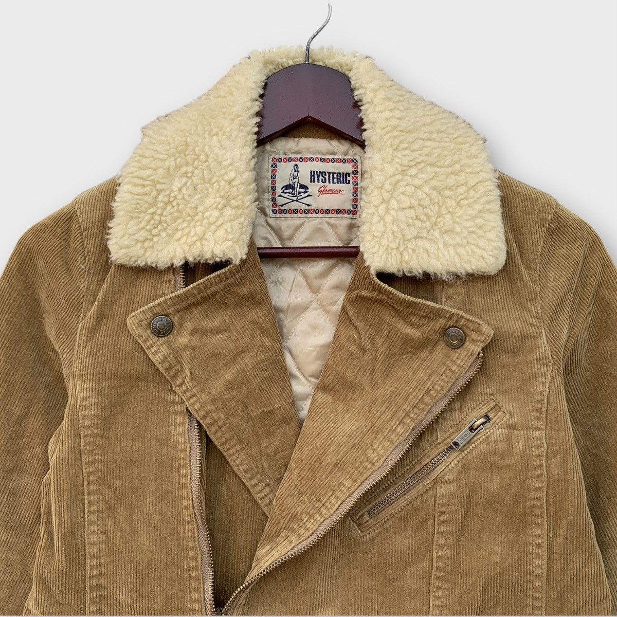 Hysteric Glamour HYSTERIC GLAMOUR CORDUROY SHERLING JACKET BROWN SHERPA COLLA Size US S / EU 44-46 / 1 - 5 Thumbnail