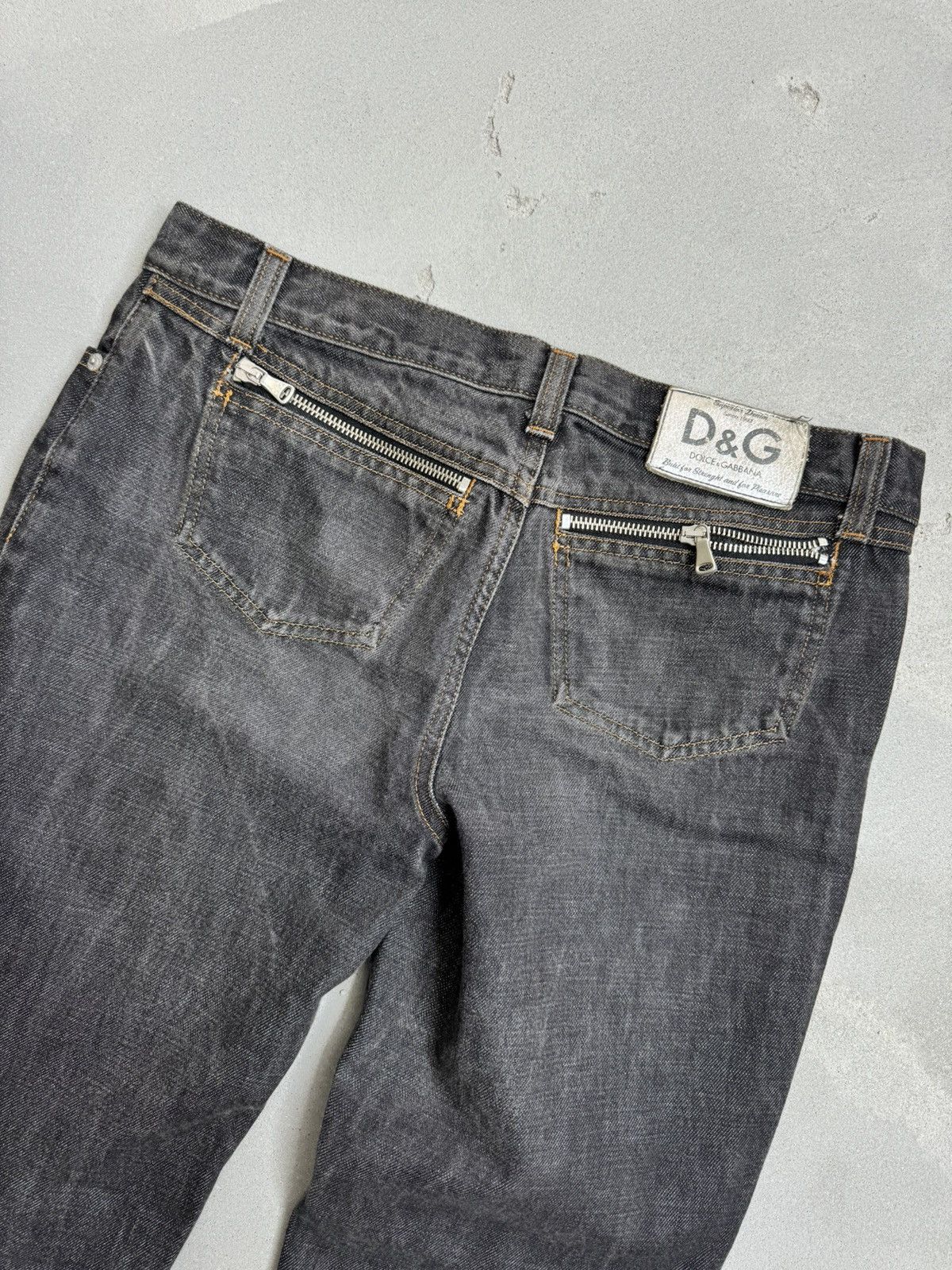 Dolce & Gabbana × Vintage DOLCE & GABBANA 2003 ZIPPER JEANS Size 27" / US 4 / IT 40 - 7 Thumbnail