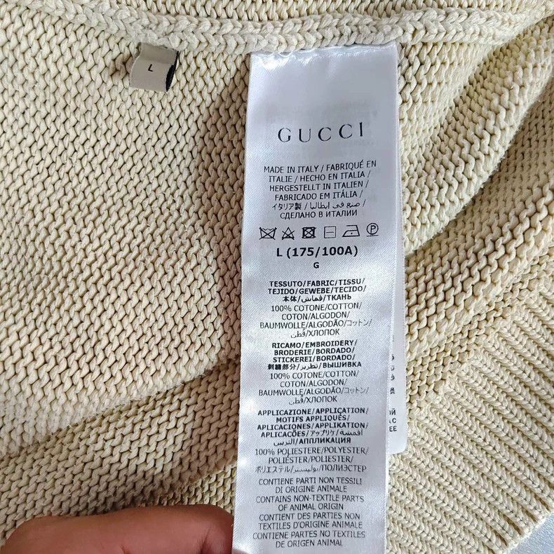 Gucci Gucci Logo knitted cardigan on the back 2505-Nextarrow Size US L / EU 52-54 / 3 - 4 Thumbnail