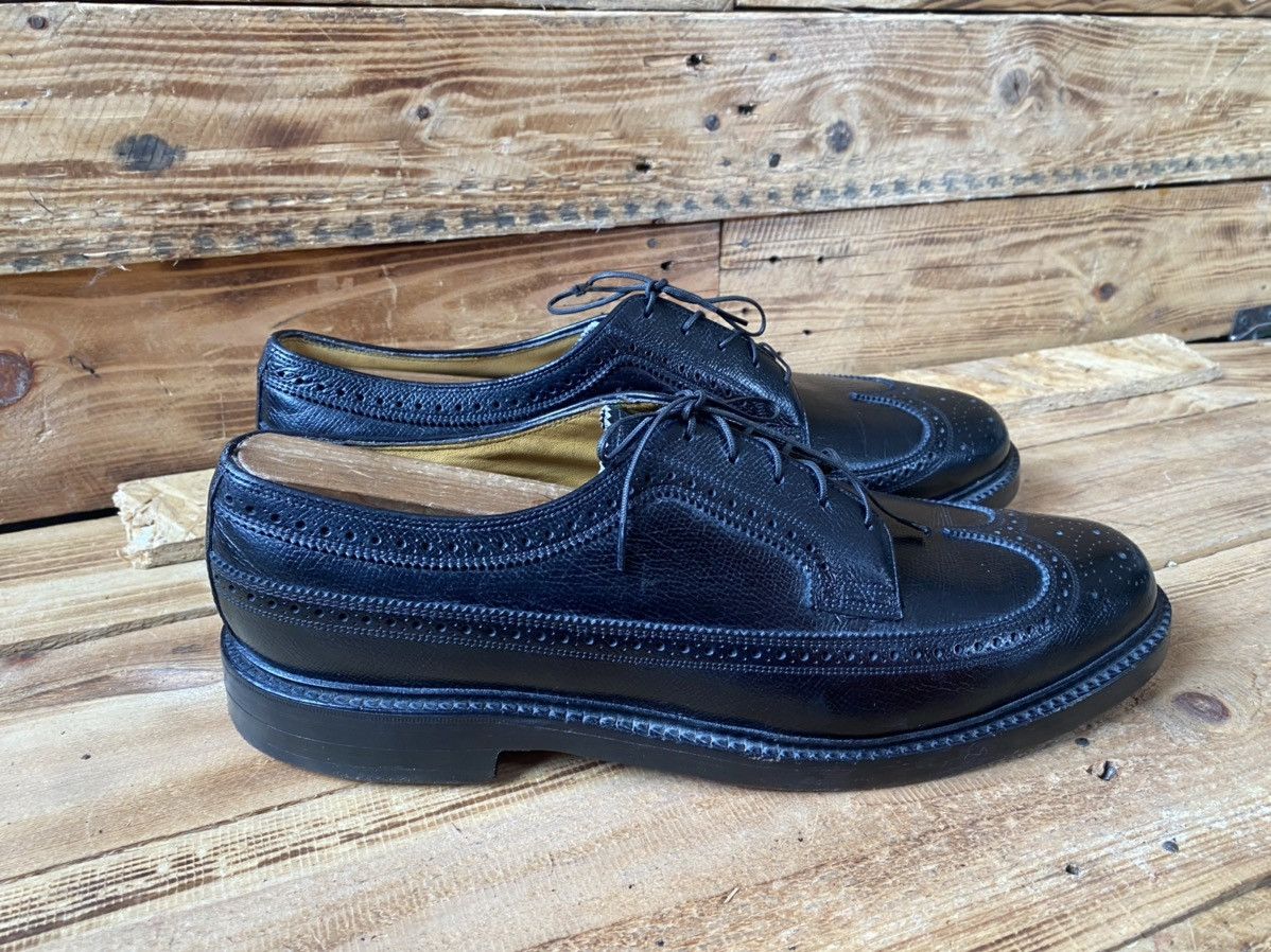 Vintage Vintage royal imperial florsheim black wingtip oxford sz 11C Size US 11 / EU 44 - 10 Thumbnail