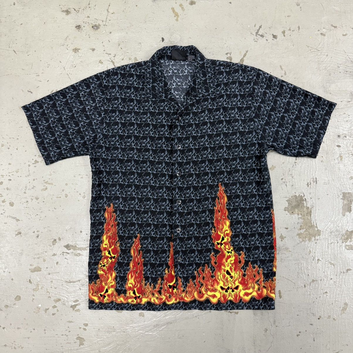 Other Vintage JNCO Style Flame Skulls Shirt Size US M / EU 48-50 / 2 - 1 Thumbnail