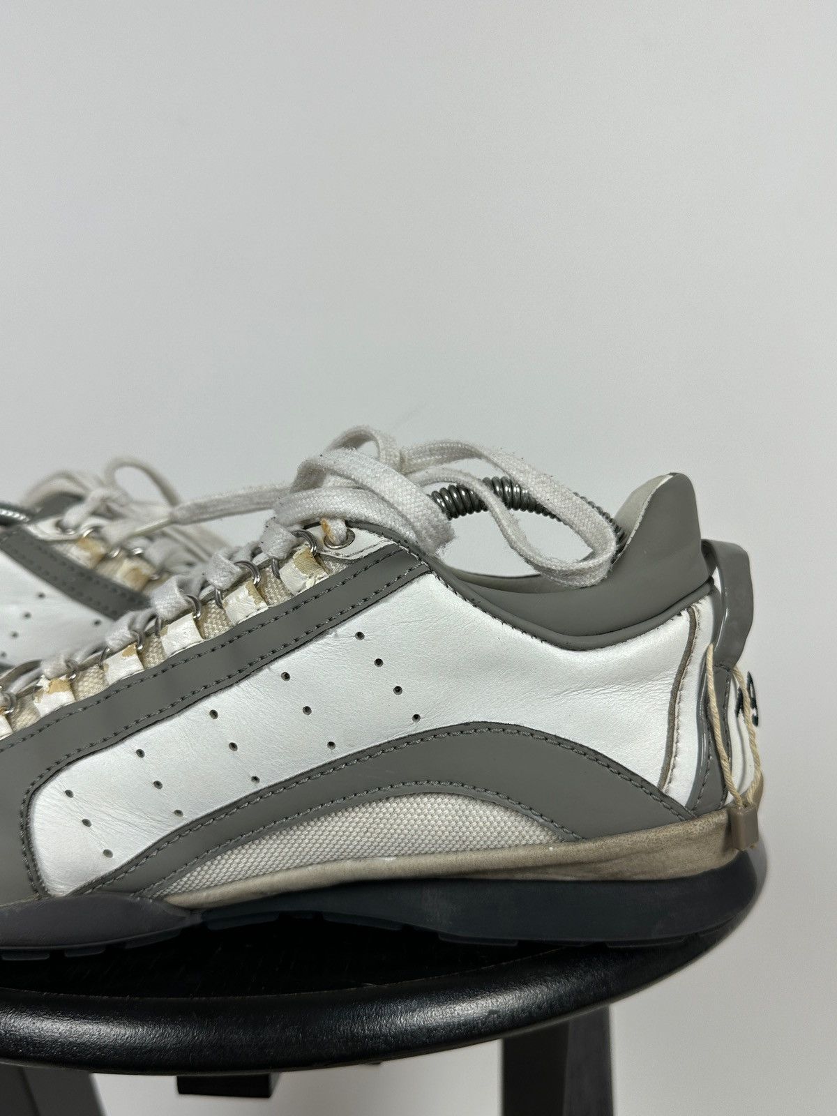 Dsquared2 Dsquared2 Get In The Fast Line Leather Low Sneakers Size US 9 / EU 42 - 18 Thumbnail
