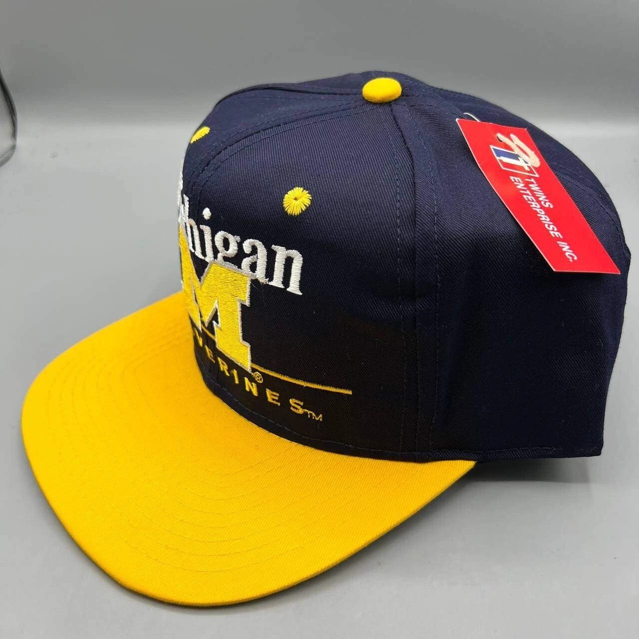 Twins Enterprise Inc. × Vintage Michigan Wolverines Hat Men Twins Enterprise Snap Back Cap Size ONE SIZE - 3 Thumbnail
