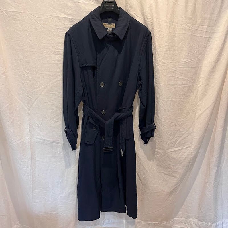 Krizia × Krizia Uomo × Vintage VTG 80s Krizia Uomo Made in Italy Navy Trench Plaid Liner Size US M / EU 48-50 / 2 - 2 Thumbnail