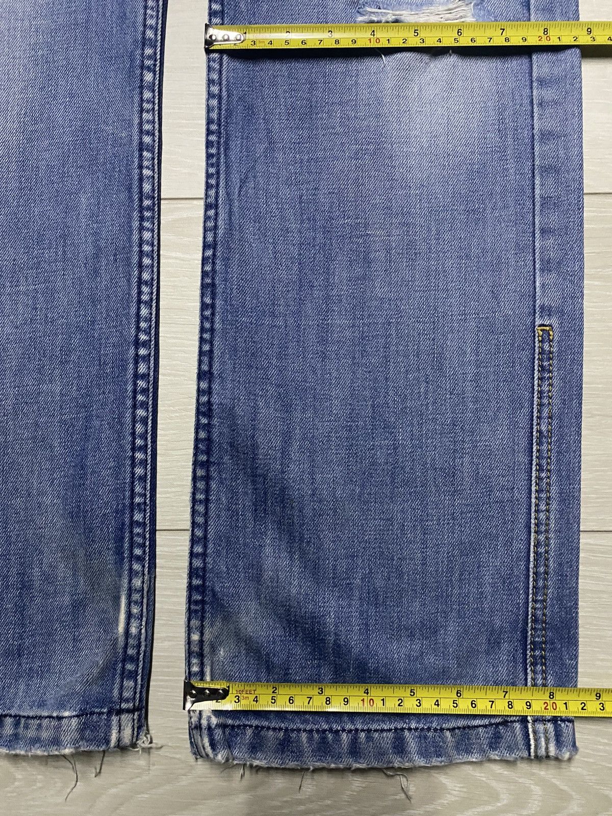 Diesel Black Gold Vintagw Diesel Italy Faded Wash Distressed Loose Jeans Size US 29 - 18 Thumbnail