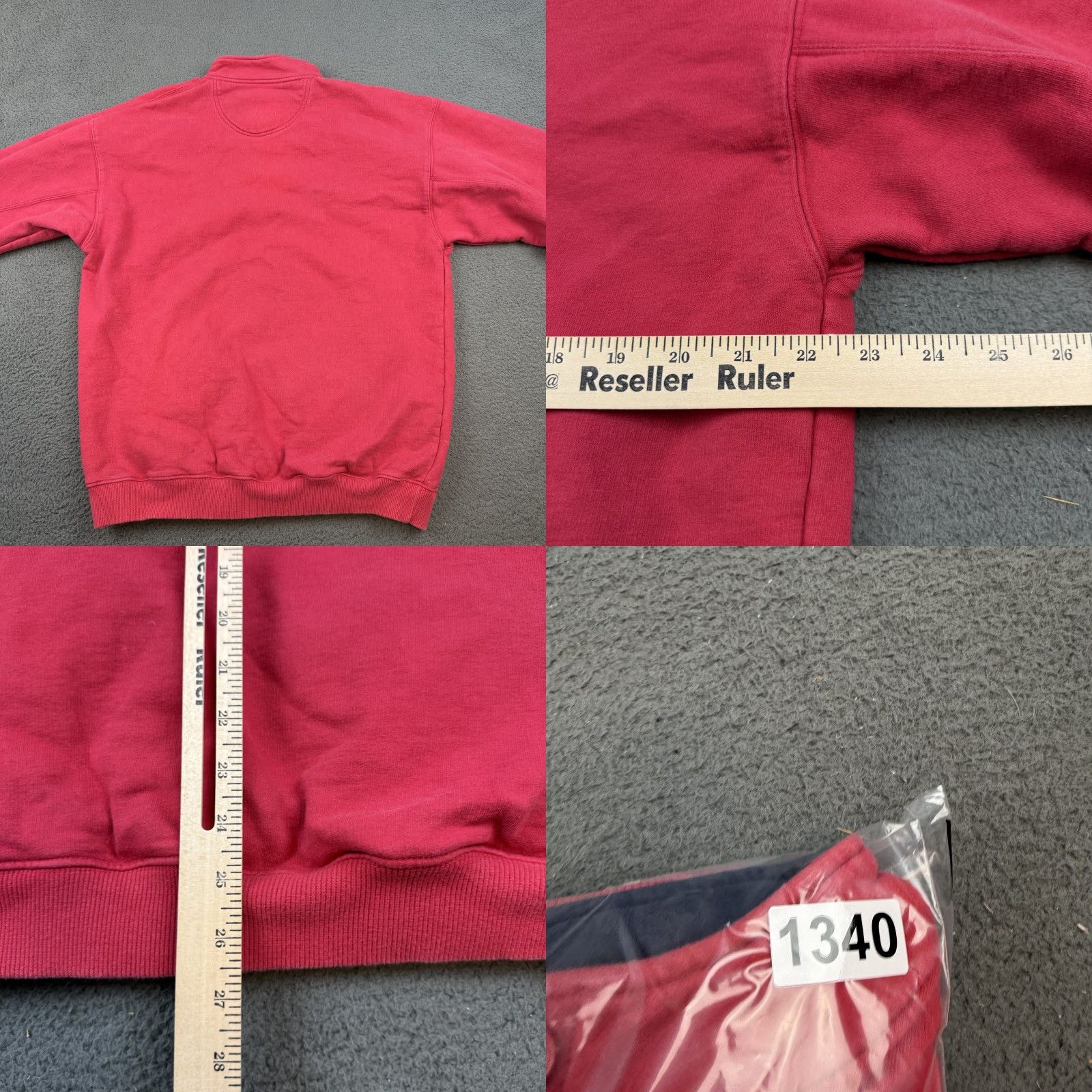 Eddie Bauer Eddie Bauer Sweater Pullover Mens M Red Mock Neck Fleece Pockets Outdoor Classic Outdoor VINTAGE (no) Size US M / EU 48-50 / 2 - 8 Thumbnail