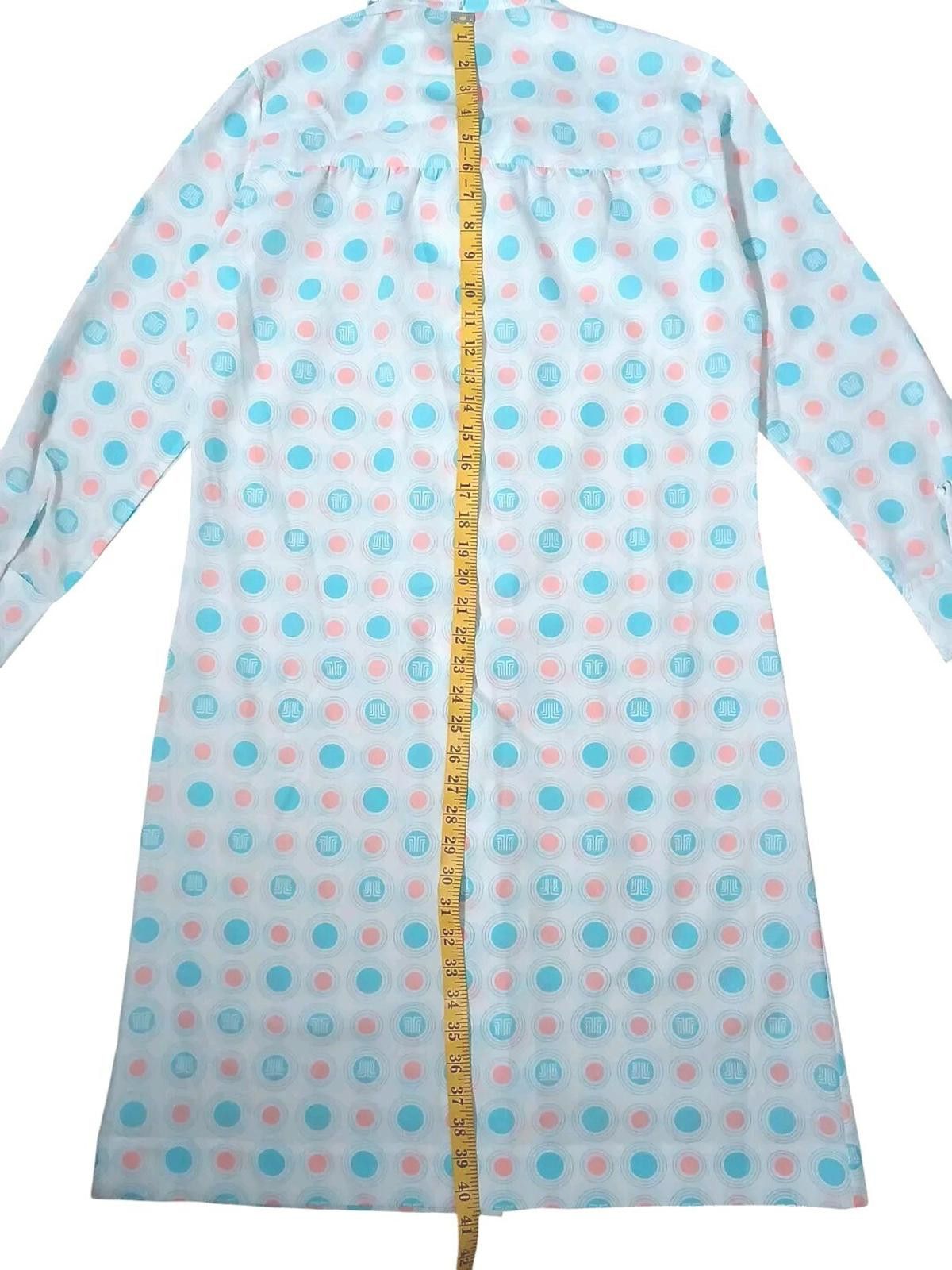 Lanvin 60's LANVIN Logo Patterned US 14/EU 46 Women's Shirt Dress Size XL / US 12-14 / IT 48-50 - 8 Thumbnail