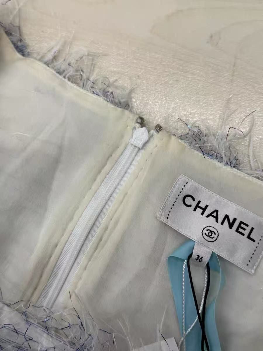 Chanel Chanel Color-Blocked Summer Dress in Polyester 0089 Size S / US 4 / IT 40 - 3 Thumbnail