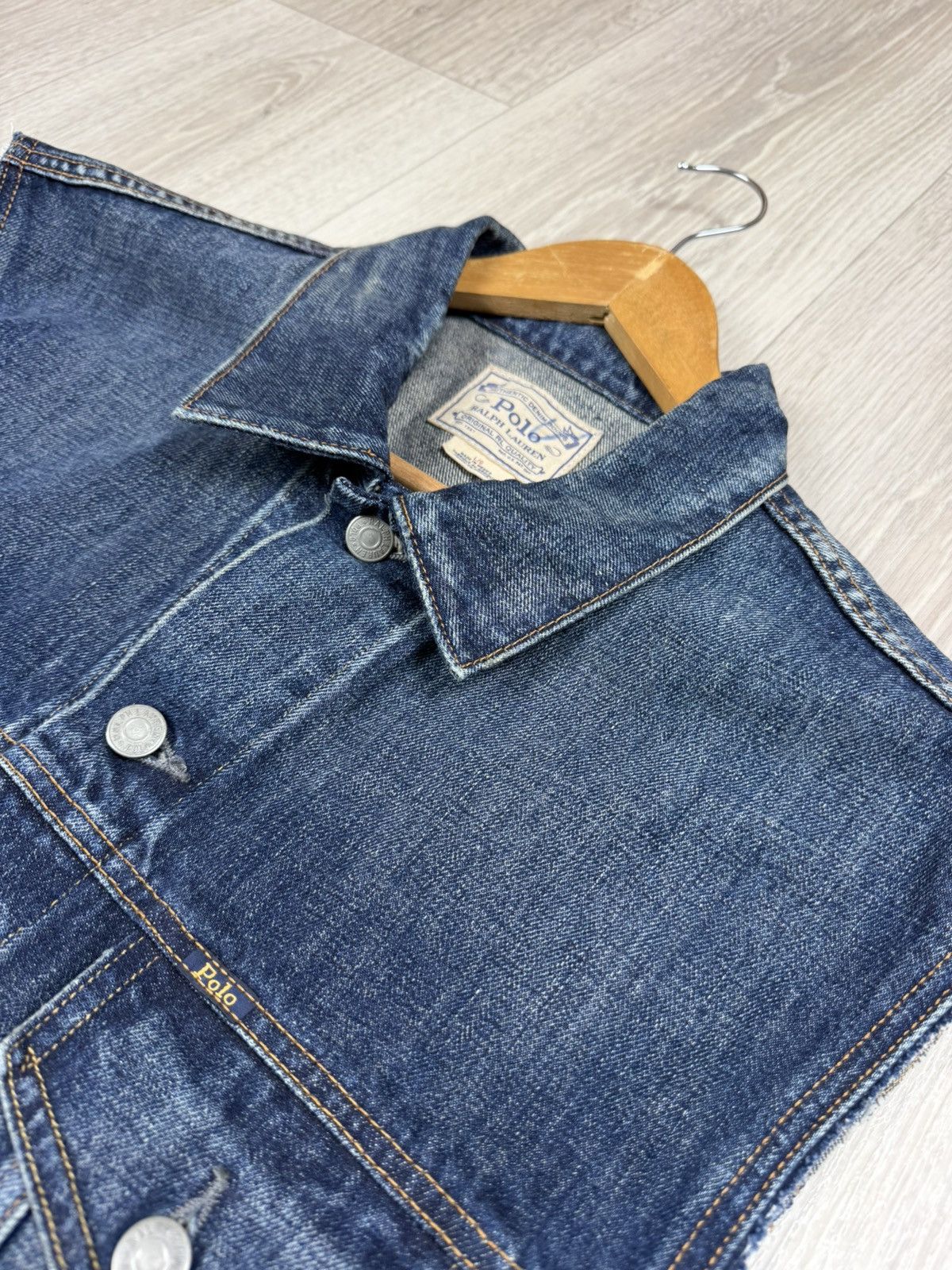 Polo Ralph Lauren Polo Ralph Lauren Denim Jeans Vest Size L Size US L / EU 52-54 / 3 - 6 Thumbnail