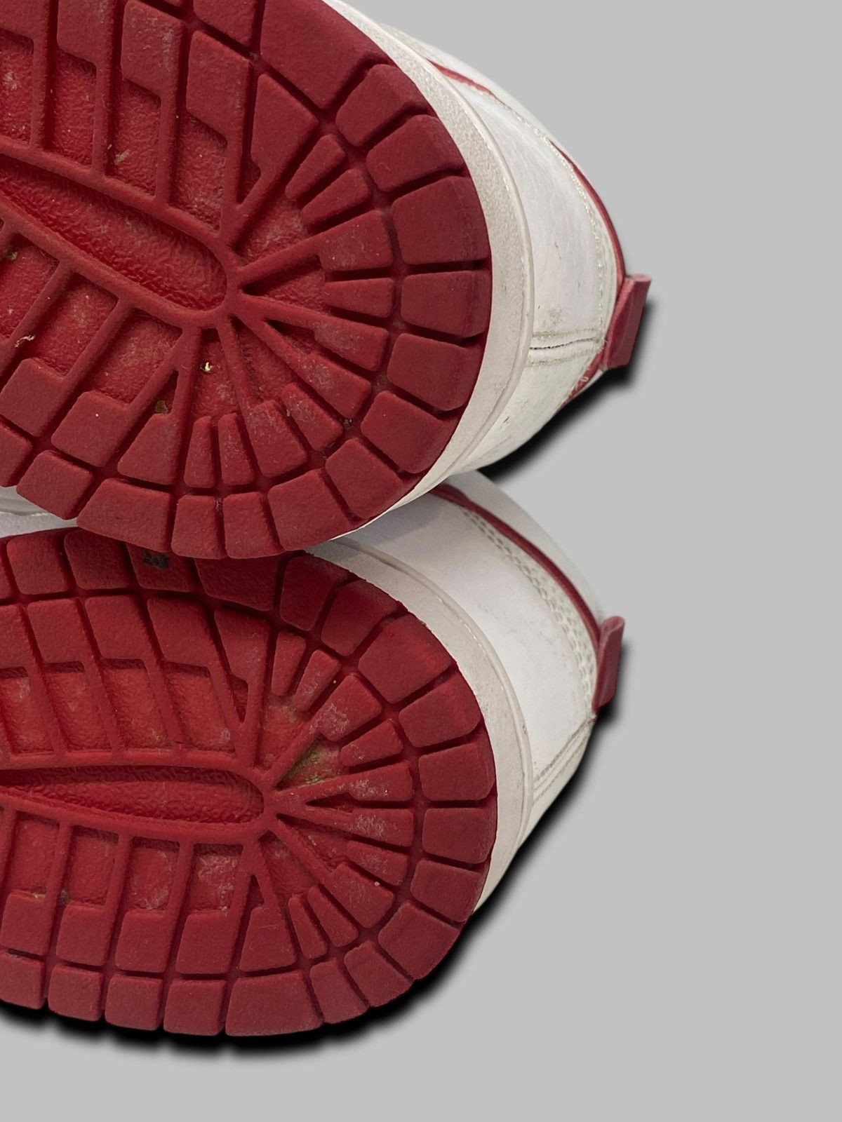 Nike Nike Dunk High White Gym Red Sneakers Shoes Leather Size US 9 / EU 42 - 8 Thumbnail