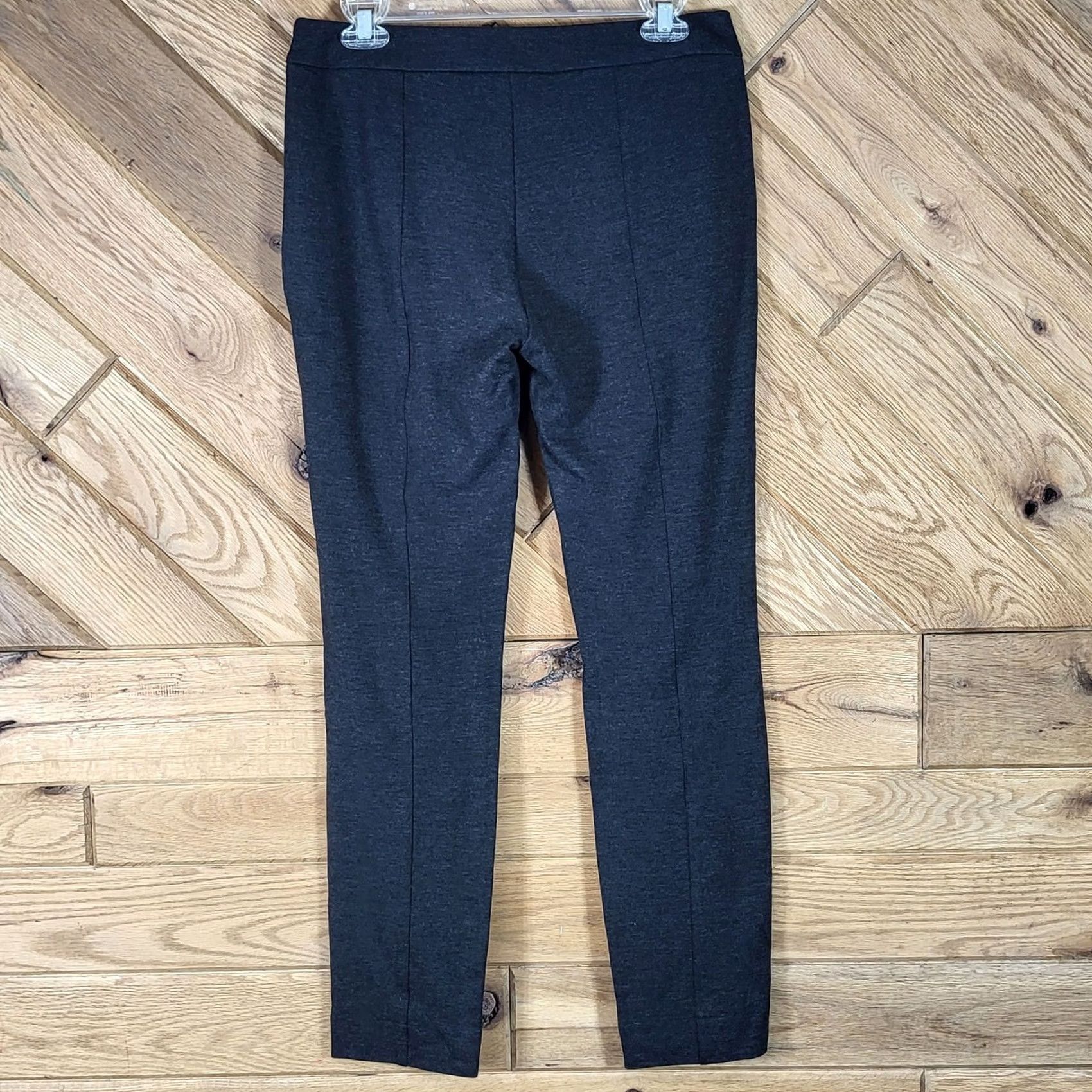 Vintage Cabi Womens Pants Slim Fit Charcoal Gray Side Zip Rayon Nylon Dress Pants 4 Trousers Women Slimming Front Zip Hem Inseam 28.5” Regular Size 4 Size 27" / US 4 / IT 40 - 6 Thumbnail