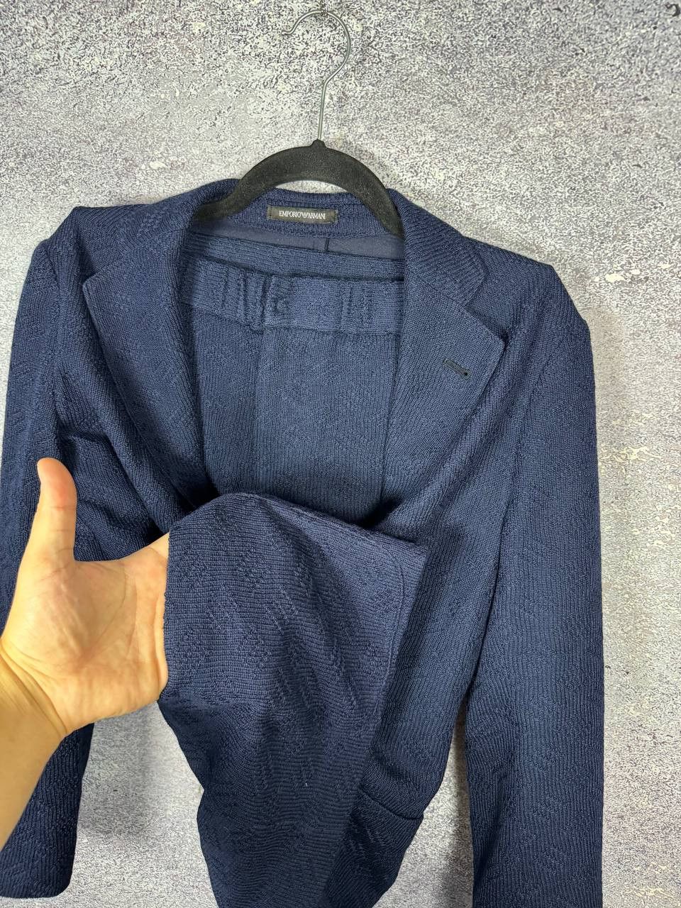 Emporio Armani Emporio Armani Women's Blue Double Knit Lana Wool Suits Size M / US 6-8 / IT 42-44 - 8 Thumbnail