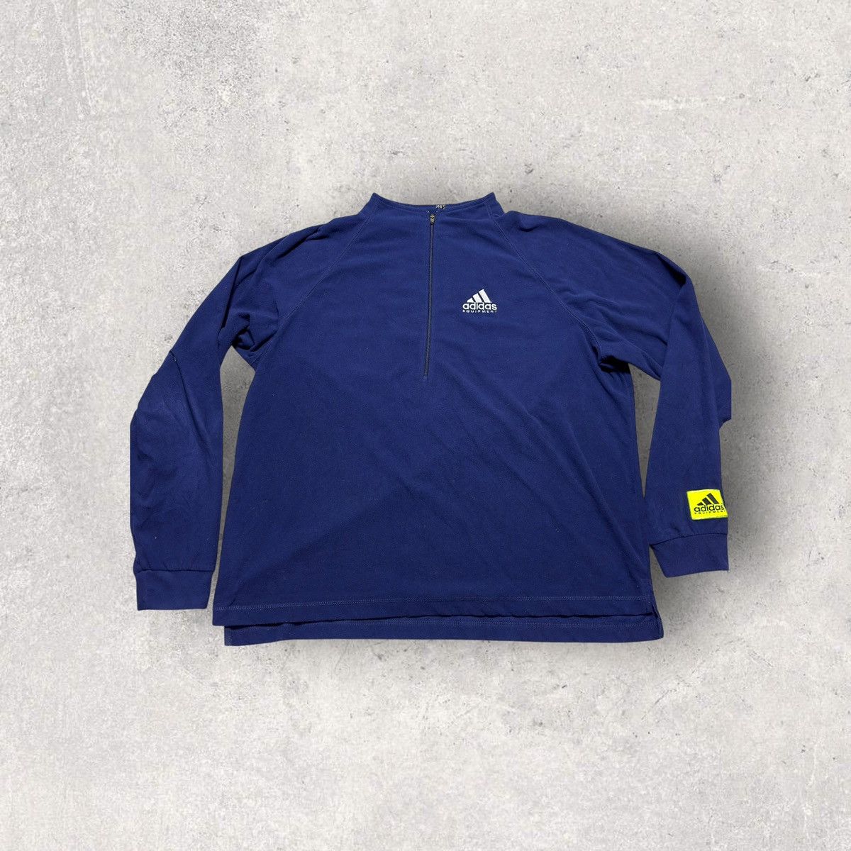 Adidas × Vintage Vintage Adidas Equipment fleece sweatshirt Size US L / EU 52-54 / 3 - 1 Thumbnail