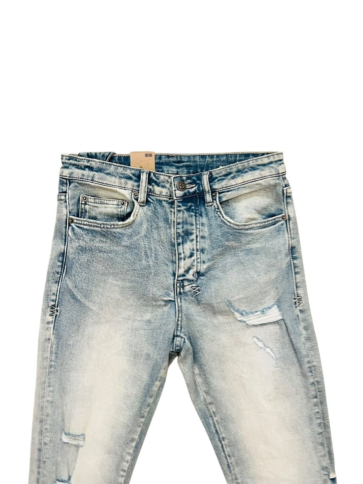 Ksubi Ksubi Jeans Mens Chitch Punk Thrashed Slim Blue Size 29/32 Size US 29 - 2 Thumbnail