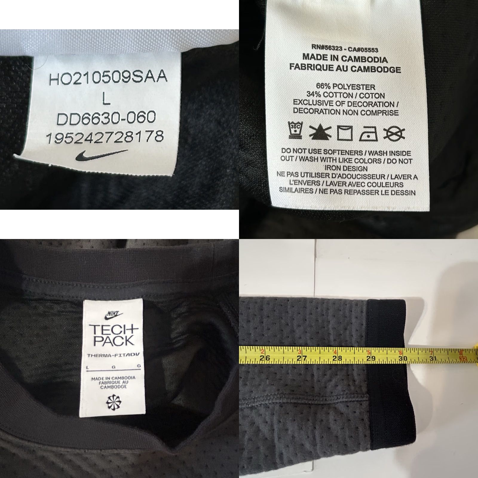 Nike Nike Sportswear Therma-FIT ADV Tech Pack Long Sleeve Shirt Men L Gray DD6630-060 Size US L / EU 52-54 / 3 - 9 Thumbnail