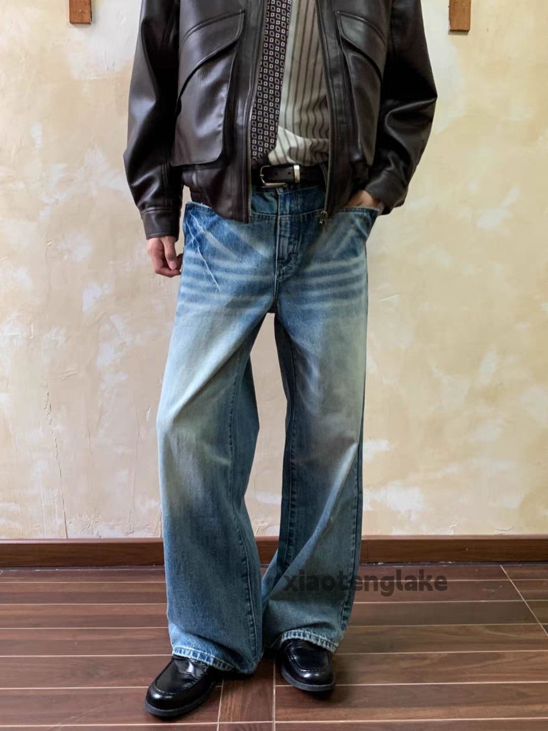 xtl washed faded cleanfit yuppie y2k loose jeans