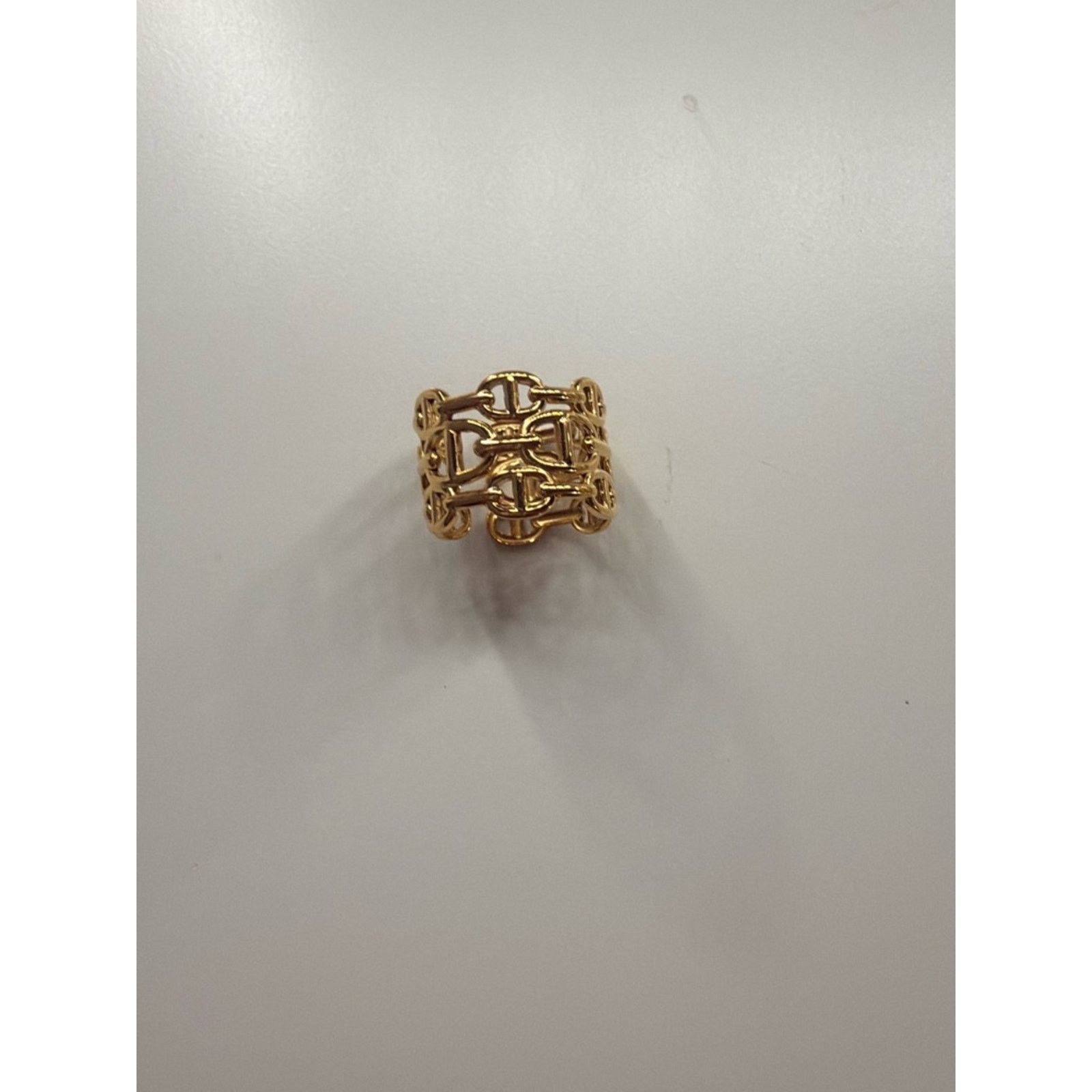 & Other Stories Gold Statement Link Ring - Elegant Women's Fashion Ring Size ONE SIZE - 2 Thumbnail