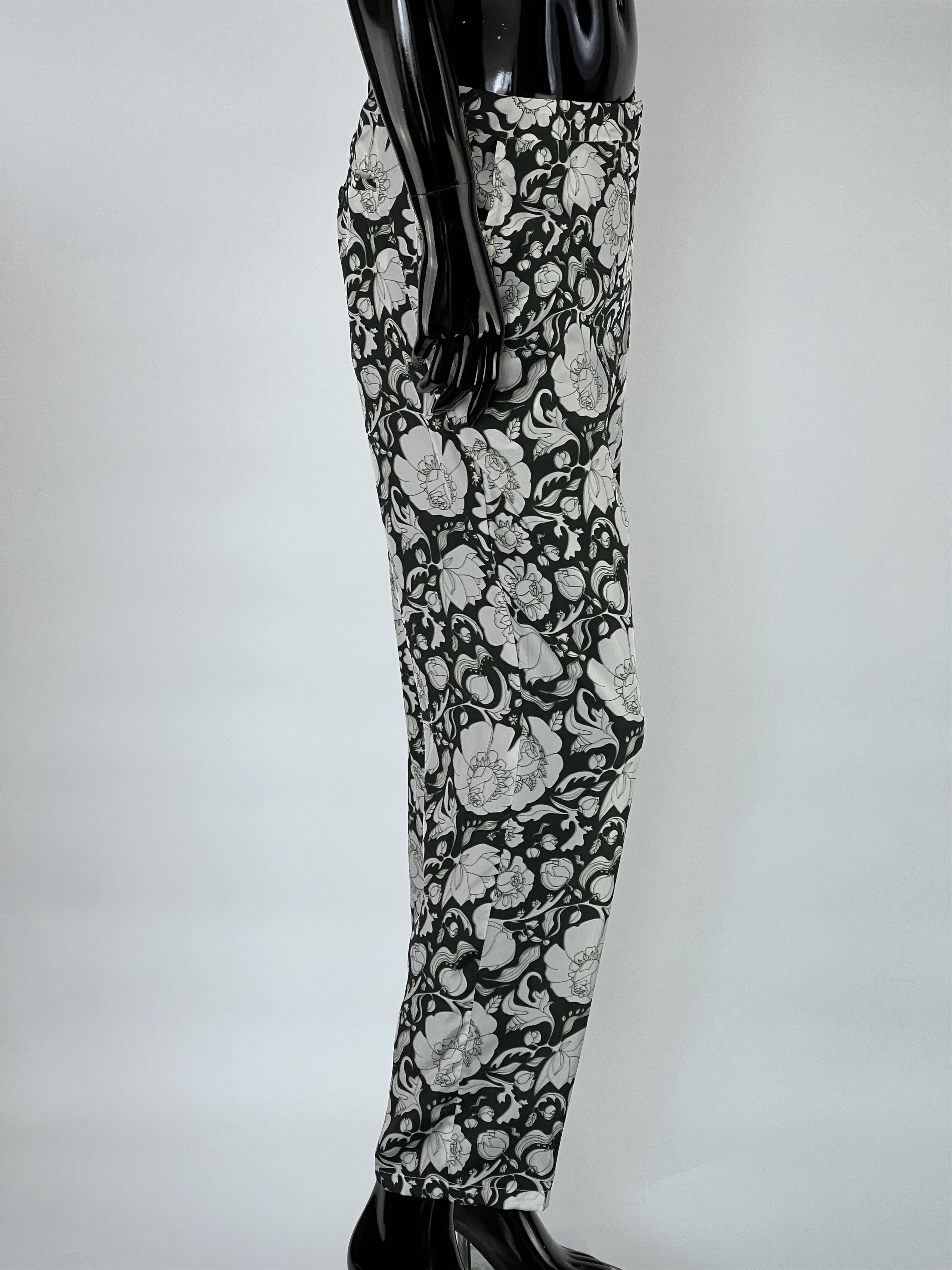 Christian Wijnants × SikSilk Christian Wijnants Antwerp Silk Wide Leg Floral Pants 40 Size 30" / US 8 / IT 44 - 2 Thumbnail