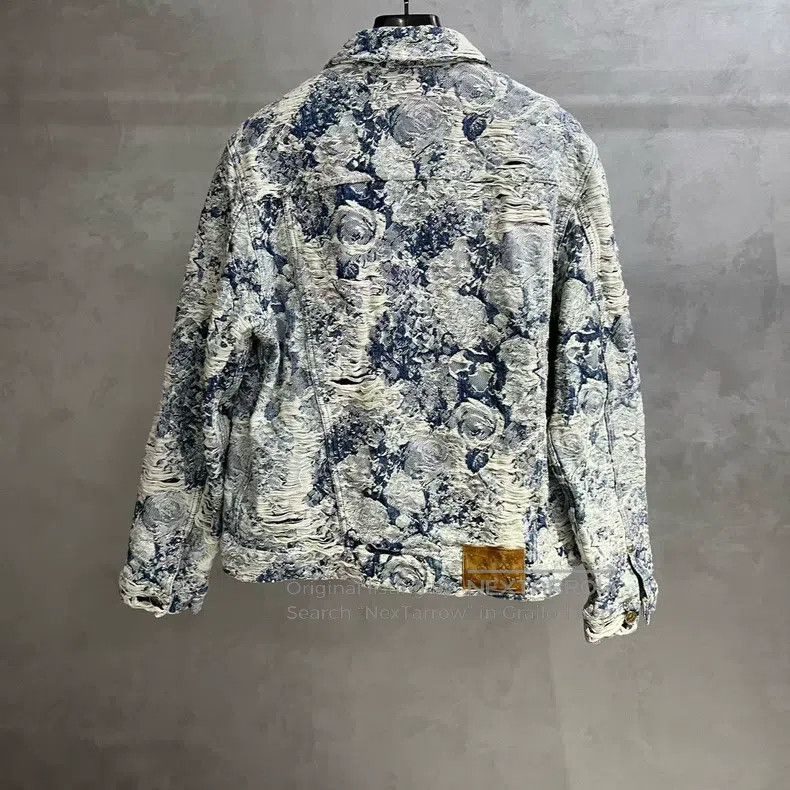 Louis Vuitton Louis Vuitton Blue plant and flower printed long-sleeve de Size US M / EU 48-50 / 2 - 6 Thumbnail
