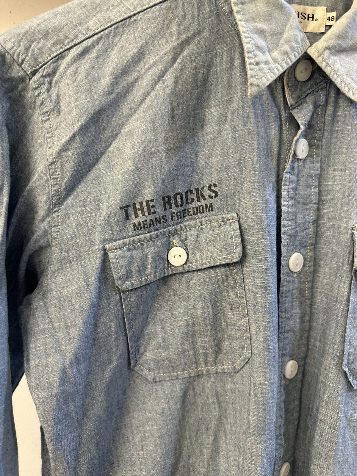 Japanese Brand × Vanquish Vanquish Japan “The Rocks Means Freedom” Button Up shirt Size US M / EU 48-50 / 2 - 5 Thumbnail