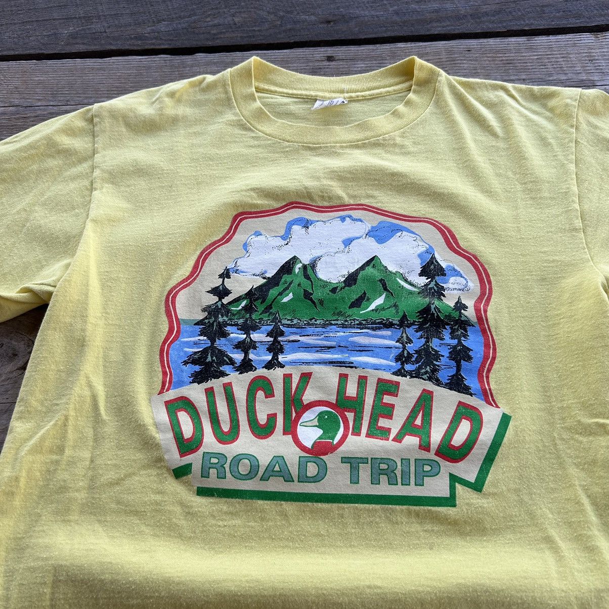 Duck Head Vintage 80s Duck Head T Shirt Nature Road Trip Outdoors Size US M / EU 48-50 / 2 - 7 Thumbnail
