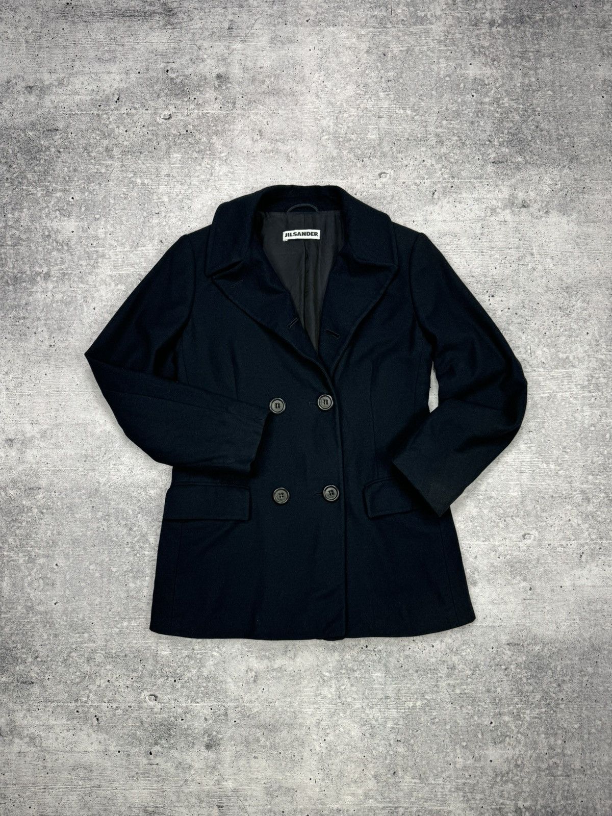 Vintage Jil Sander Lambswool Women Double-Breasted Blazer