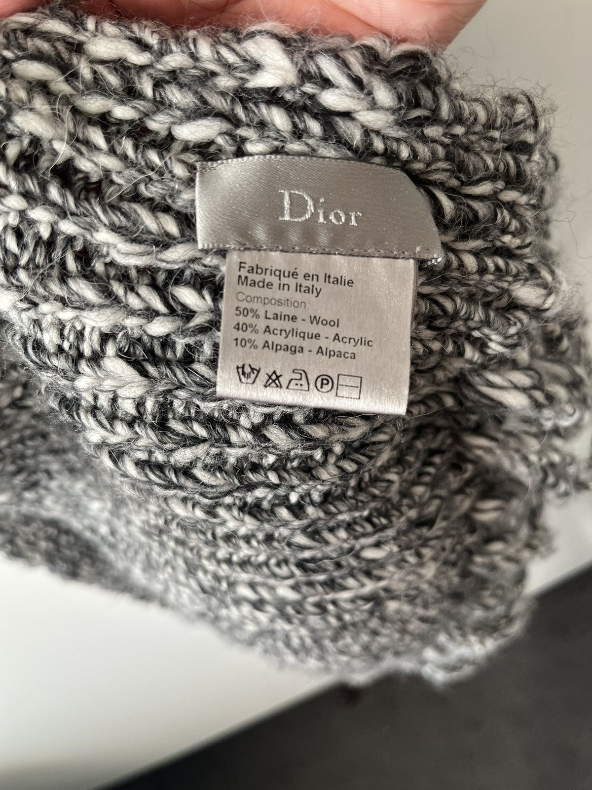 Dior 07AW Long wool scarf Size ONE SIZE - 4 Thumbnail