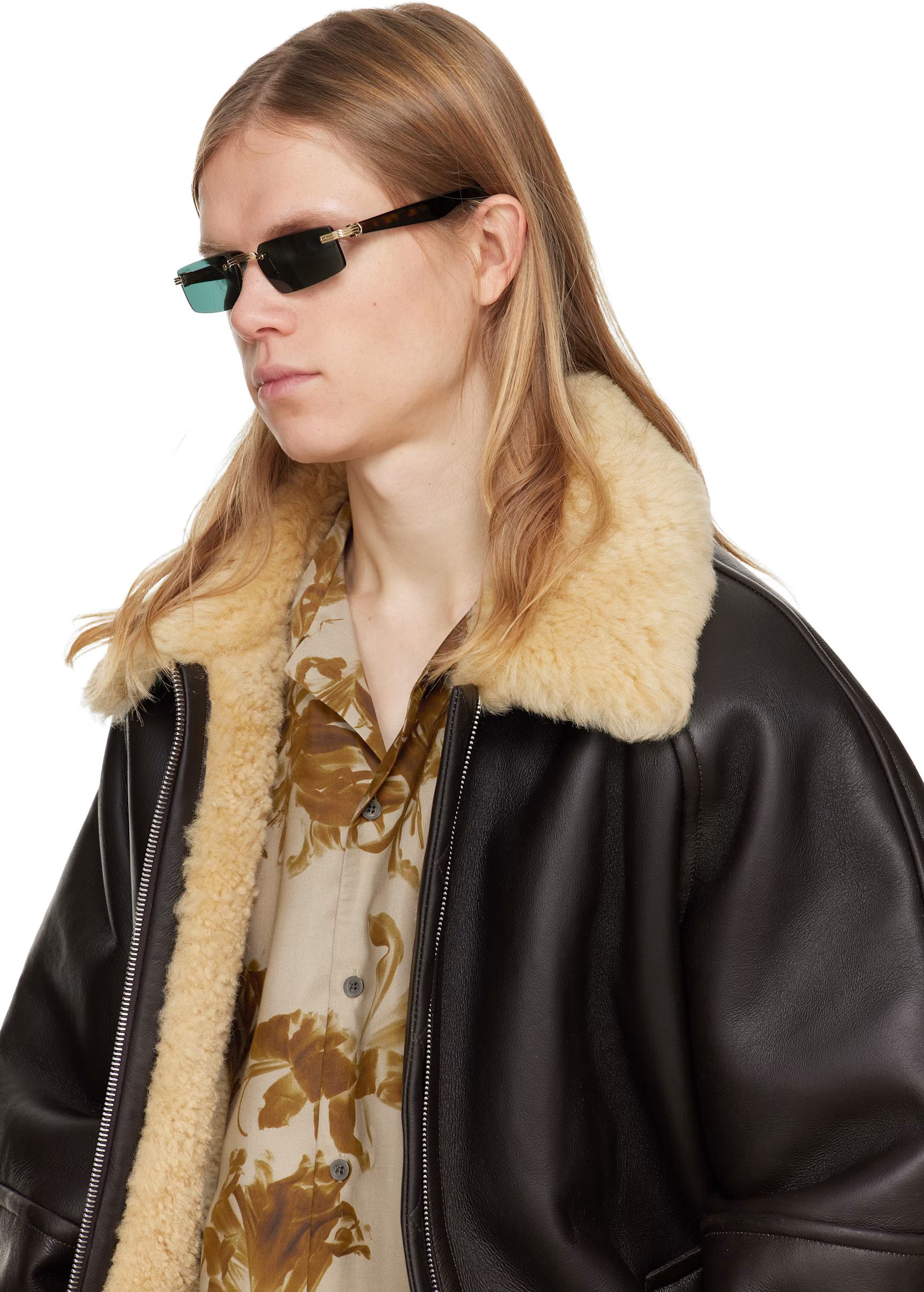 Cartier Cartier Brown CT0537S Sunglasses Size ONE SIZE - 1 Thumbnail