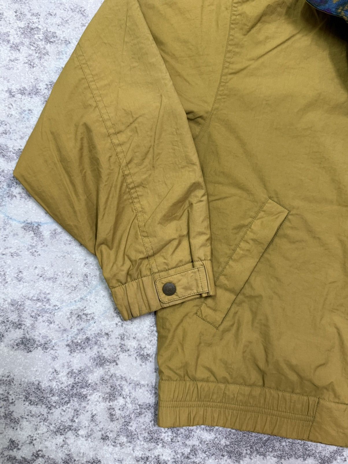 Beverly Hills Polo Club Vintage BHPC mustard yellow patterned fleece lining jacket Size US M / EU 48-50 / 2 - 4 Thumbnail