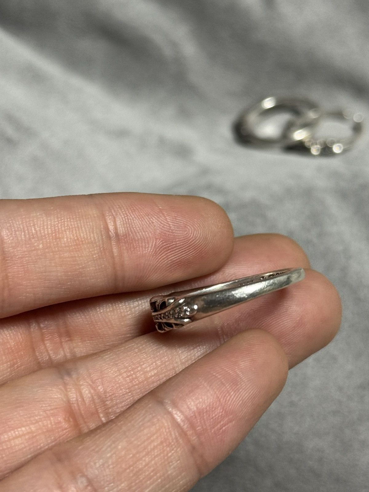 Chrome Hearts Chrome hearts factory set pave mini floral ring Size ONE SIZE - 5 Thumbnail