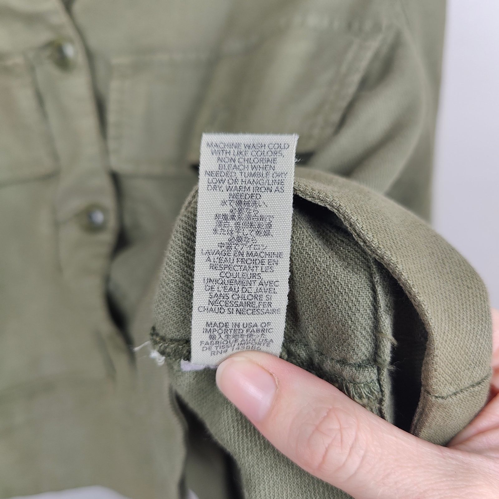 THE GREAT The Great The Swingy Army Jacket Womens Medium 2 Army Green Size M / US 6-8 / IT 42-44 - 9 Thumbnail