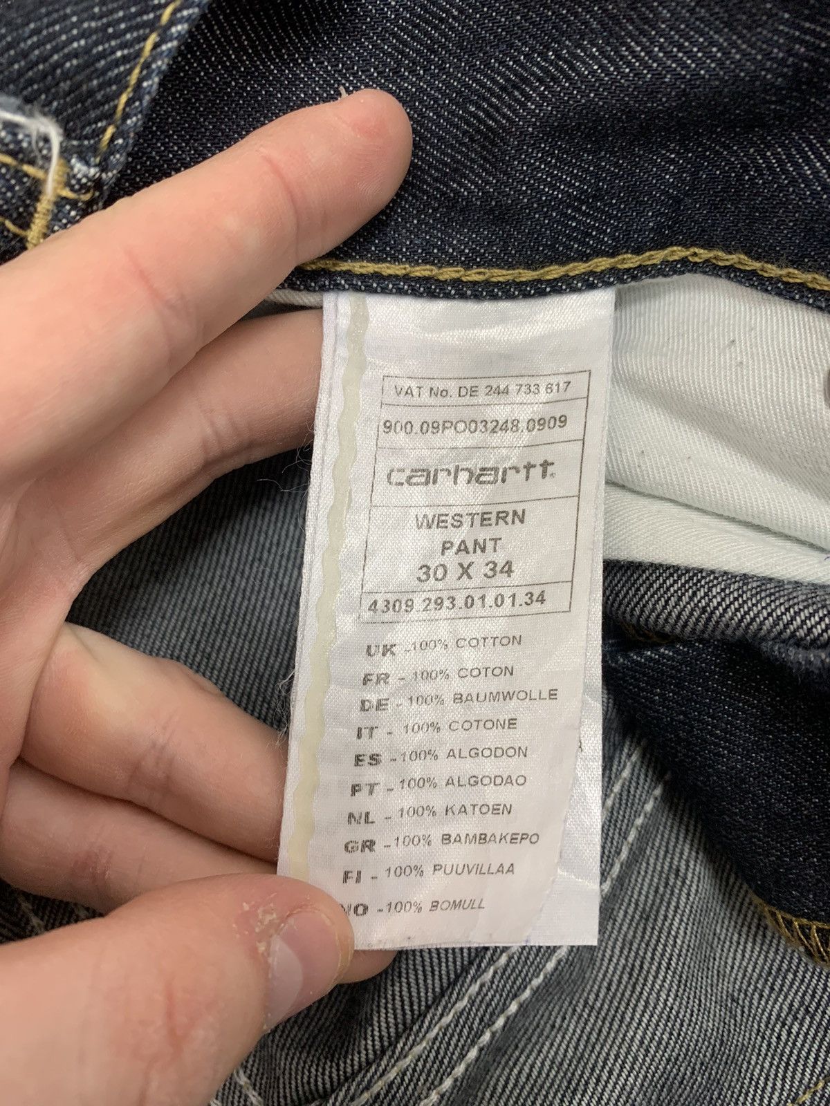 Other Vintage Carhartt Western Denim Jeans Size US 30 / EU 46 - 14 Thumbnail