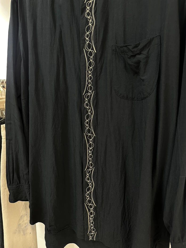 Yohji Yamamoto yohji yamamoto size os Embroidered shirt 2502-Nextarrow Size US M / EU 48-50 / 2 - 4 Thumbnail