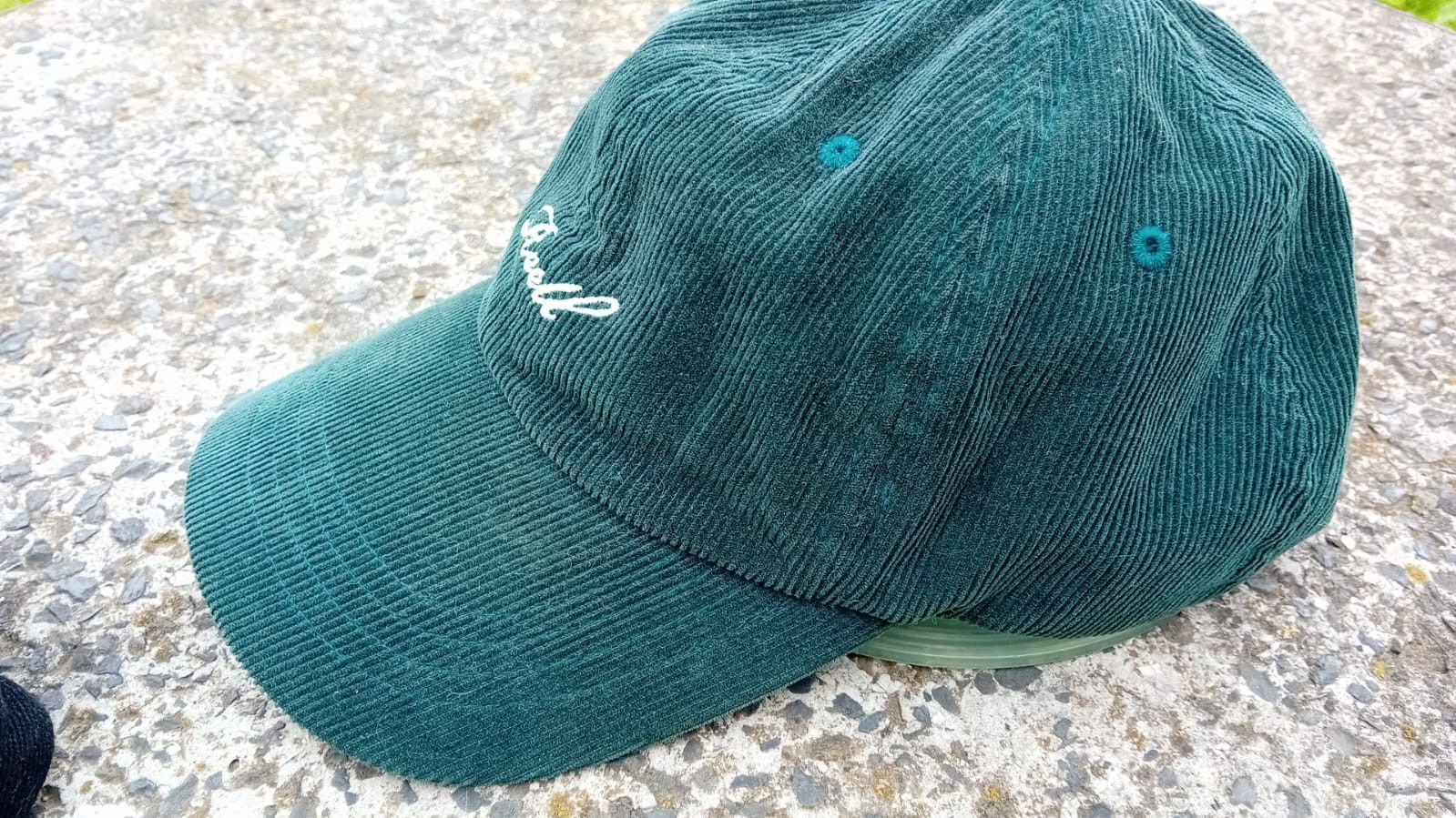 Other Reell Single Script Courduroy Hat Dark Green Ribcord cap Size ONE SIZE - 5 Thumbnail