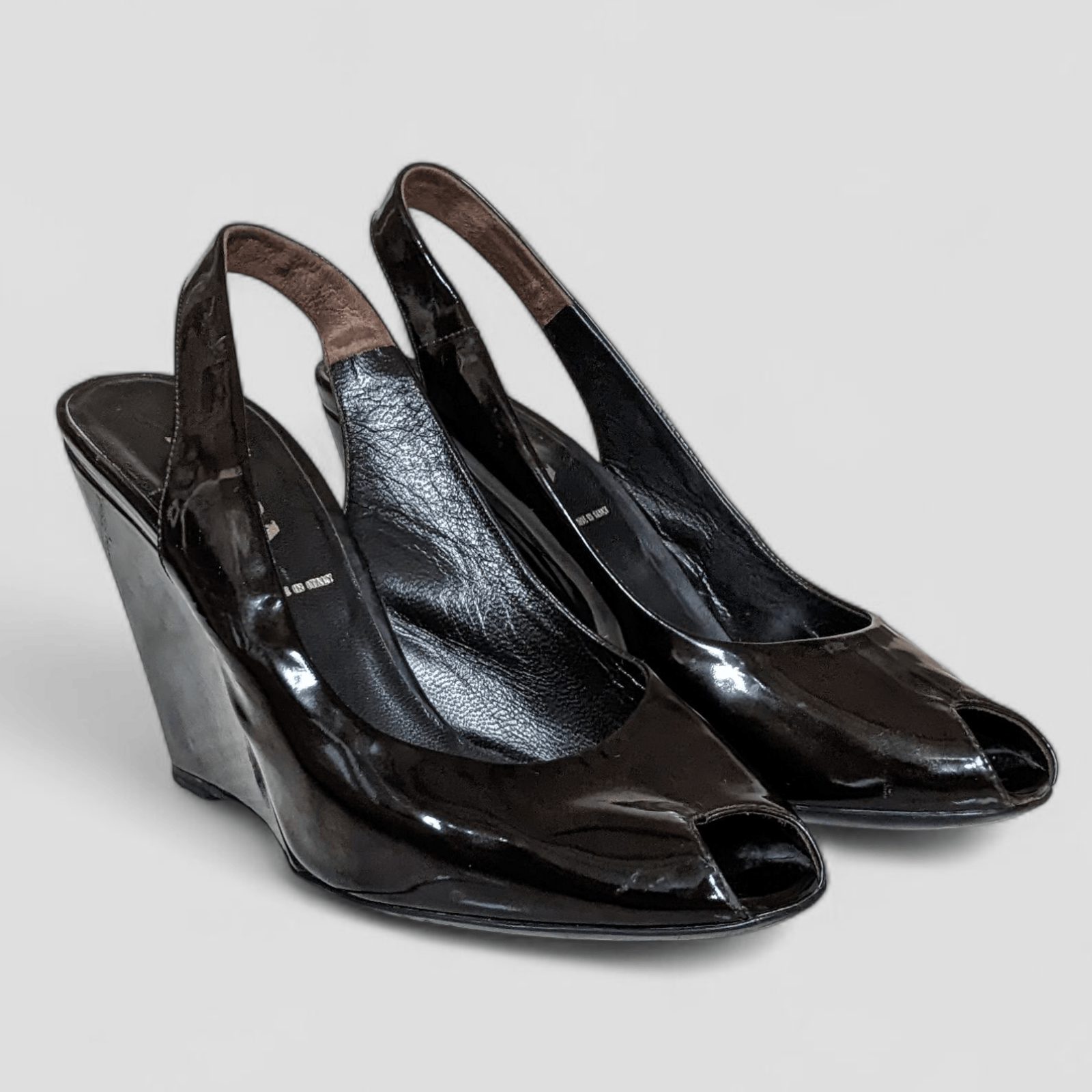 Prada Prada Women’s Slingback Wedge Heels – Size EU 36.5 Size US 6.5 / IT 36.5 - 2 Thumbnail