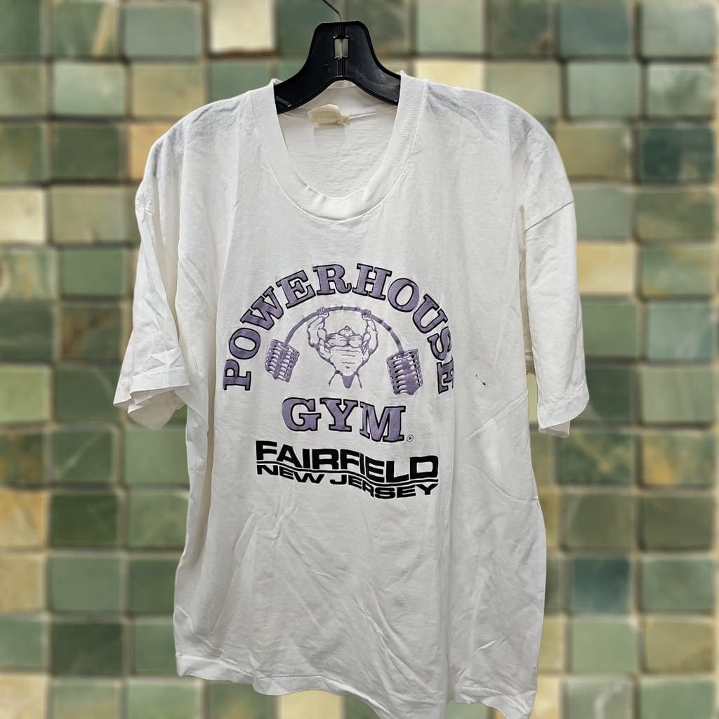 Vintage VINTAGE Screen Stars T-Shirt Mens XL White Cotton Crew Neck Short Sleeve Sports Edgе Distressed USA Fairfield New Jersey 90s Size US XL / EU 56 / 4 - 1 Thumbnail