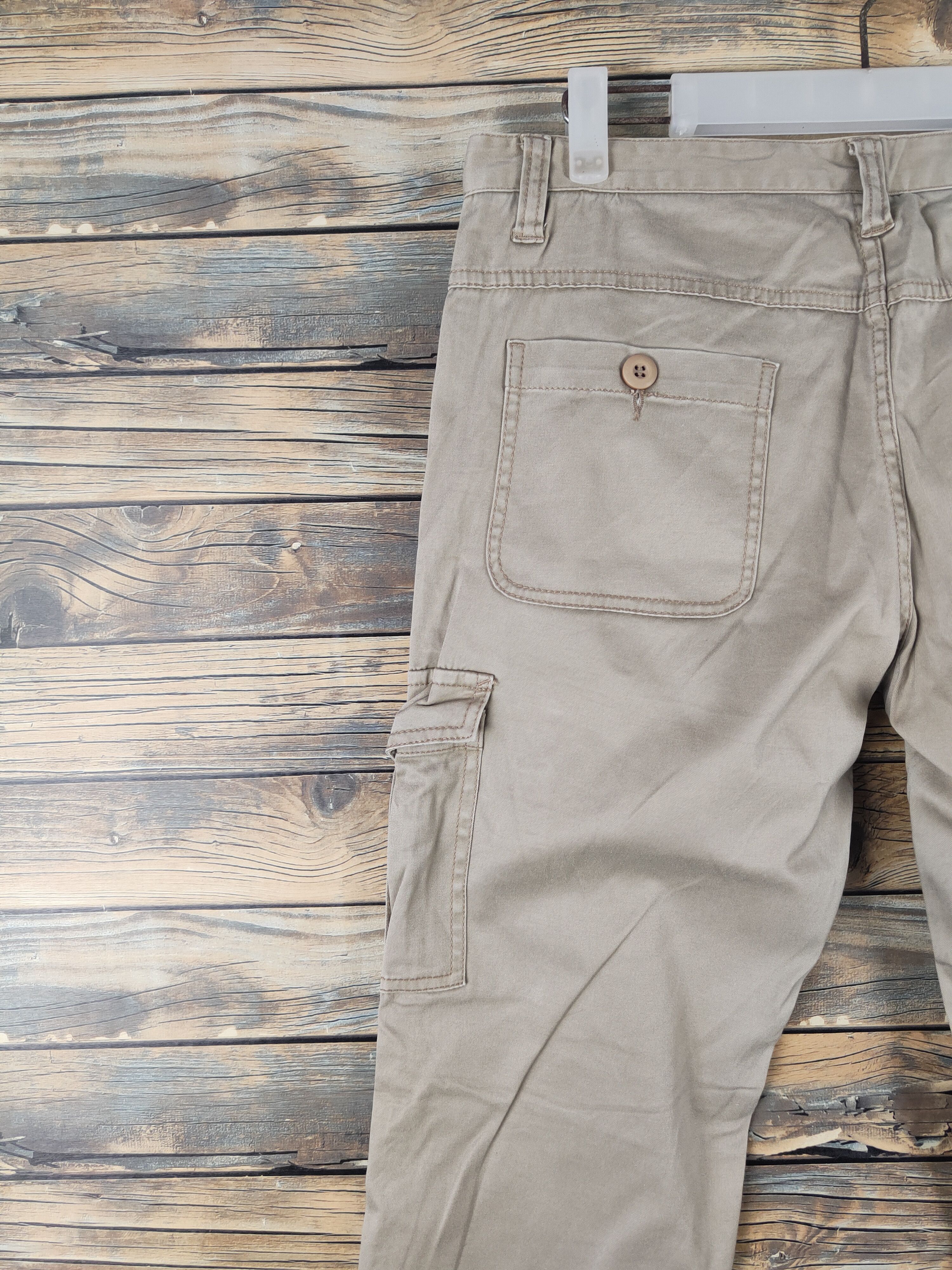 Global Work DL Shuca Global Work Beige Multipocket Cargo Pants #1375 Size 32" / US 10 / IT 46 - 8 Thumbnail