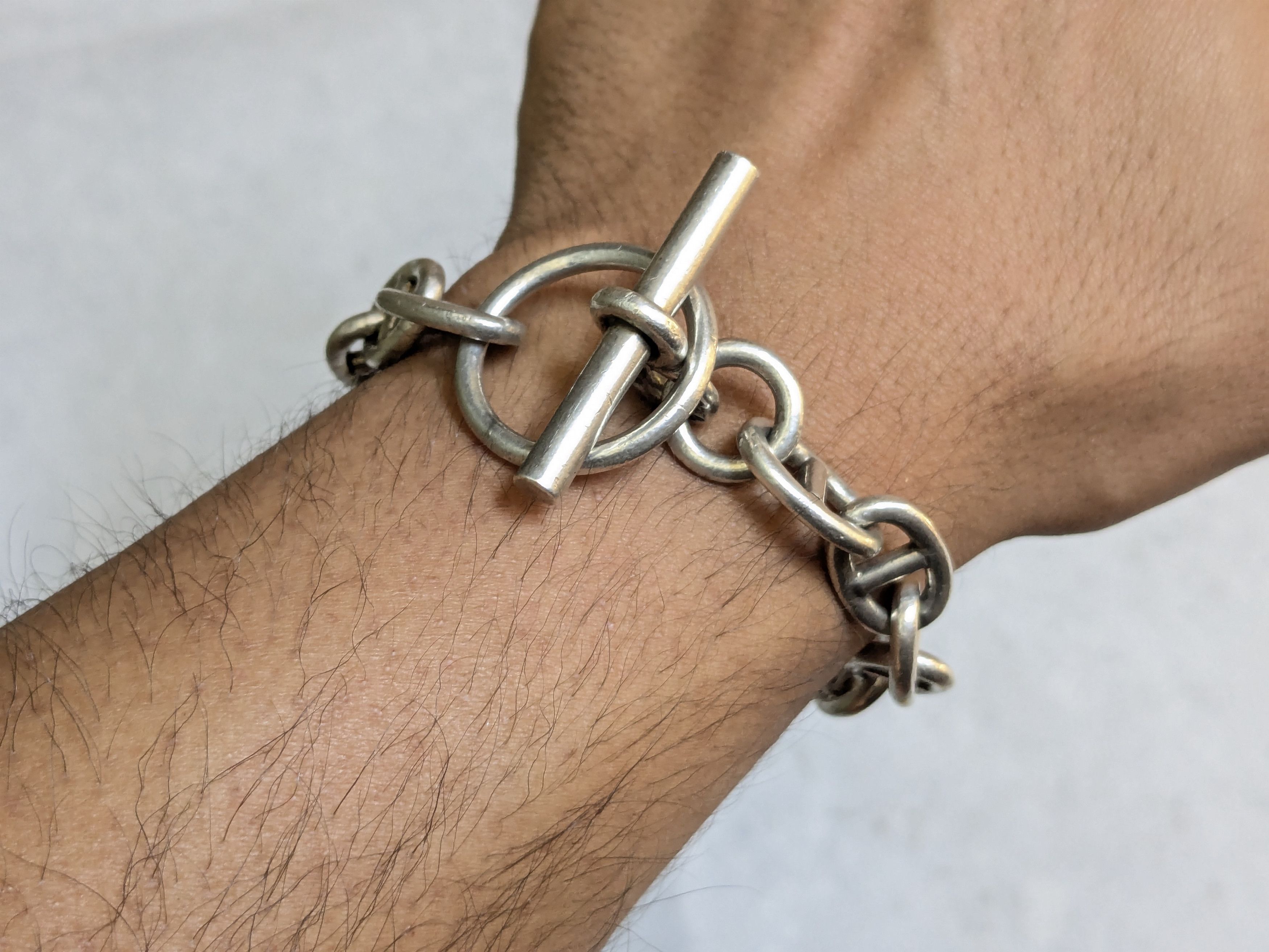 Jewelry Vintage Taxco Sterling Silver Bracelet Anchor Mariner 7.75" Size ONE SIZE - 15 Thumbnail