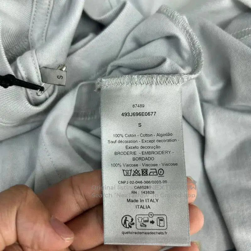 Dior Dior Men's Summer Light Blue Cotton T-Shirt . Size US S / EU 44-46 / 1 - 4 Thumbnail