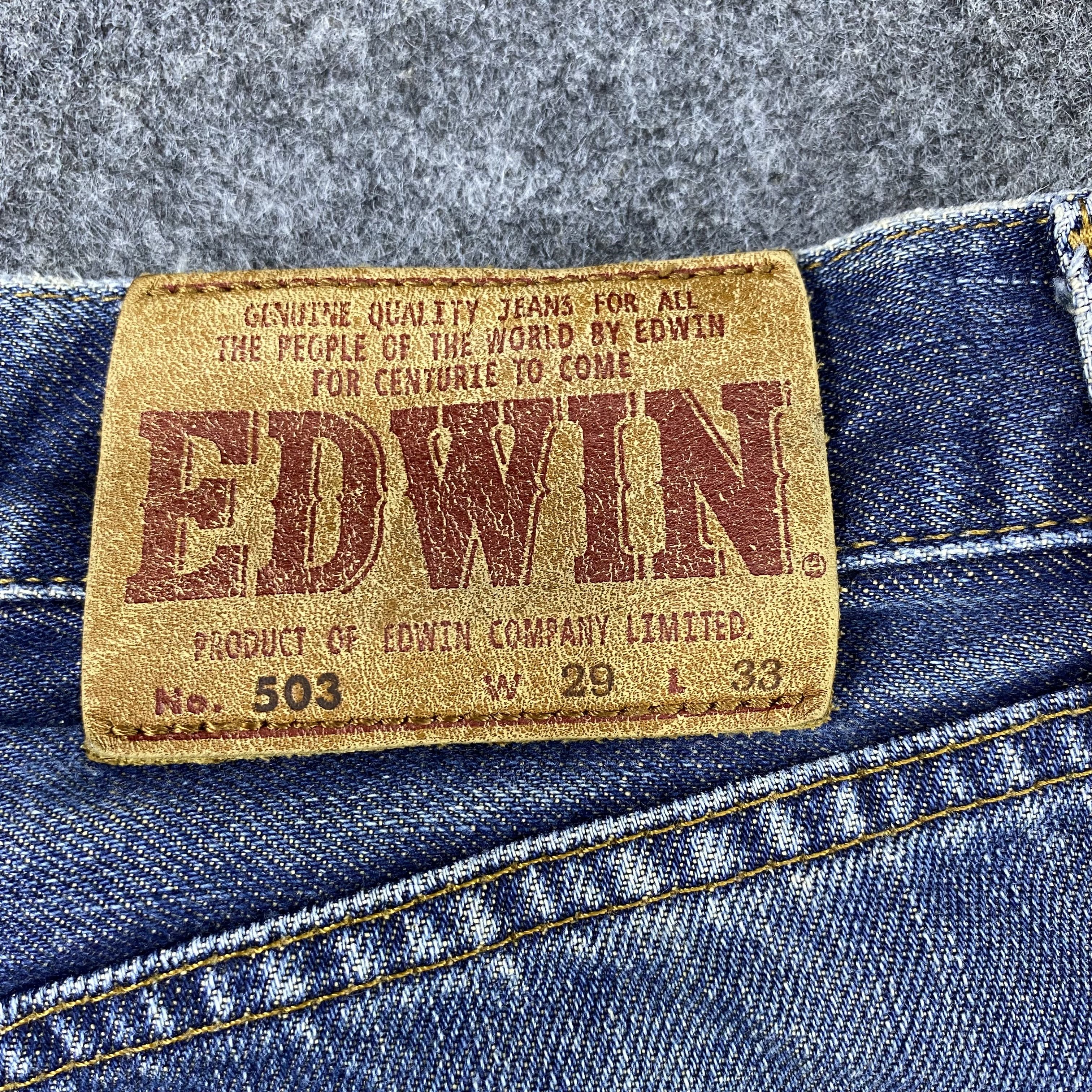 Edwin × If Six Was Nine × Vintage Vintage Edwin 503 Blue Wash Denim-J1177 Size US 30 / EU 46 - 12 Thumbnail