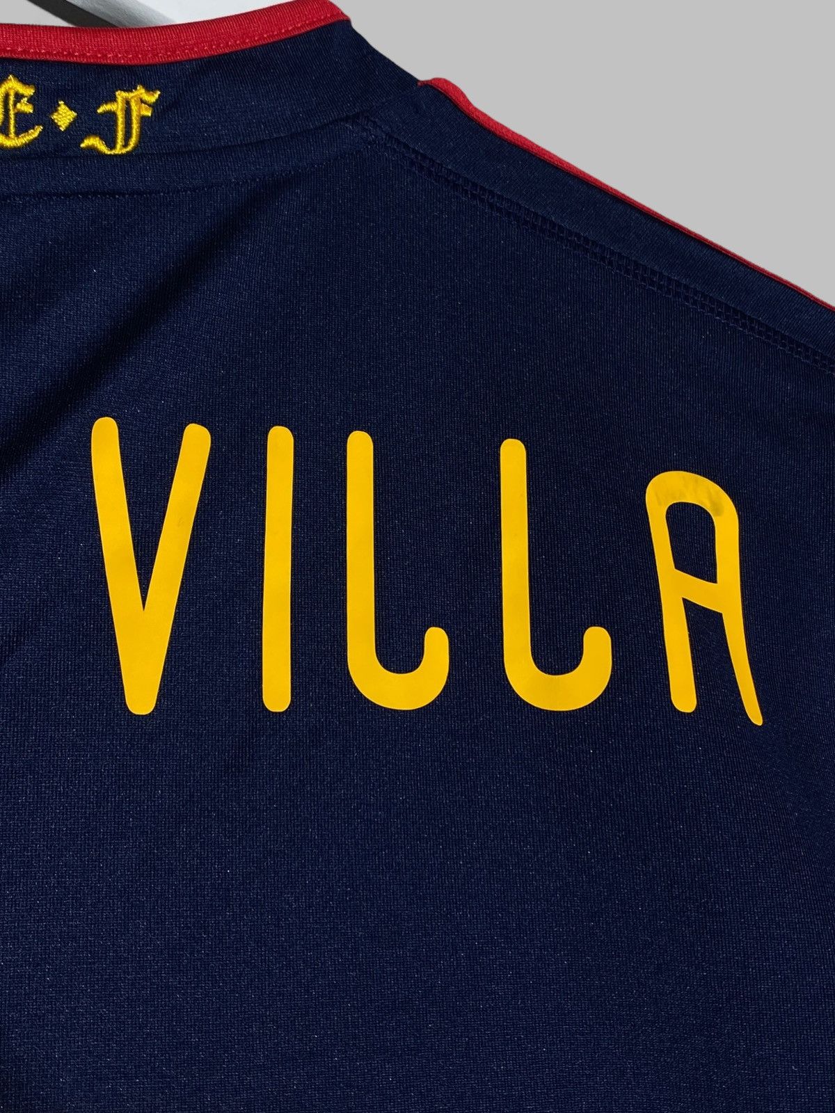 Adidas Adidas #7 David Villa Spain 2010 Away Football Shirt Jersey Size US S / EU 44-46 / 1 - 4 Thumbnail