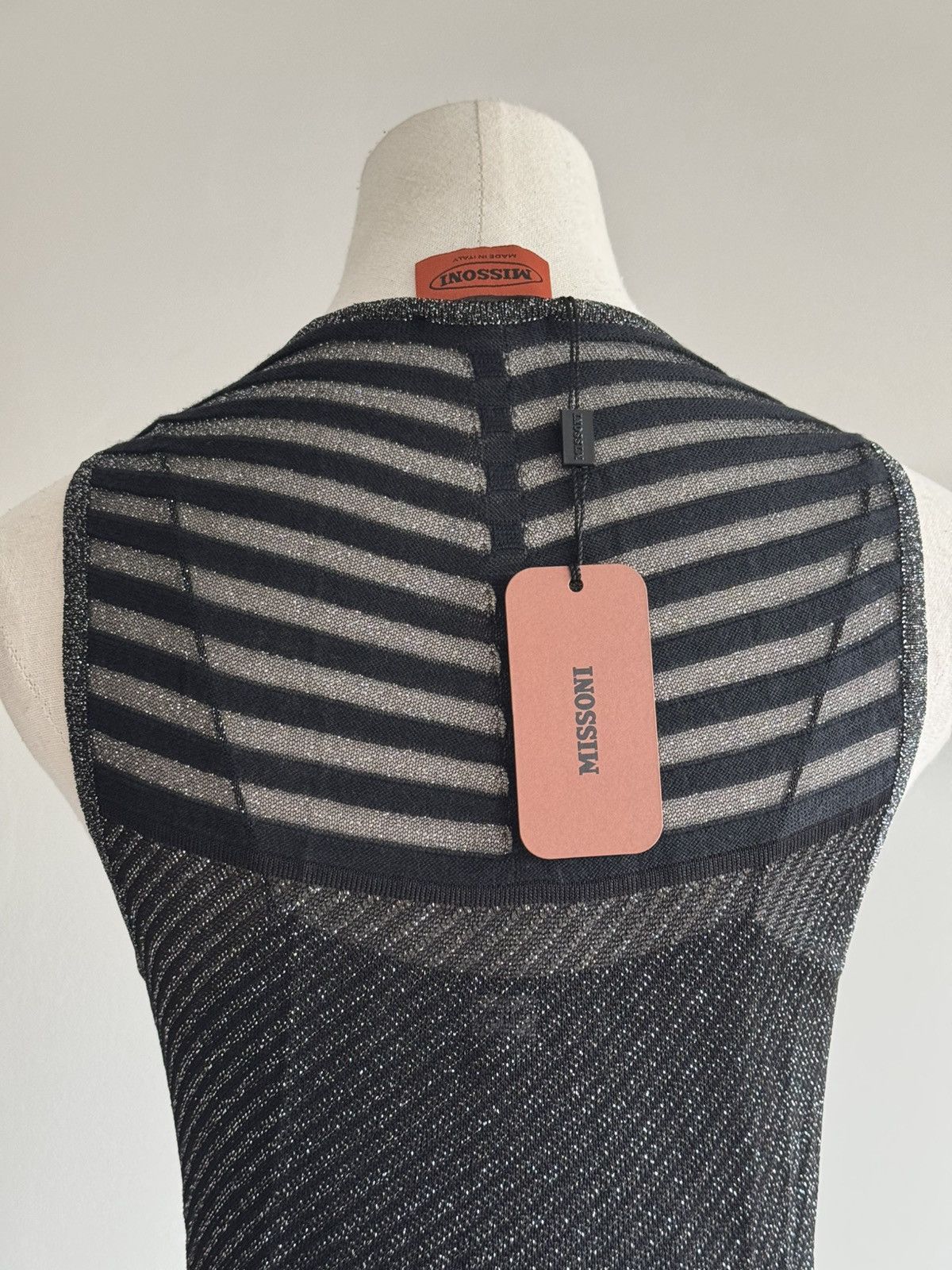 Missoni New Missoni sheer black knit metallic shell dress sz 40 Size S / US 4 / IT 40 - 5 Thumbnail