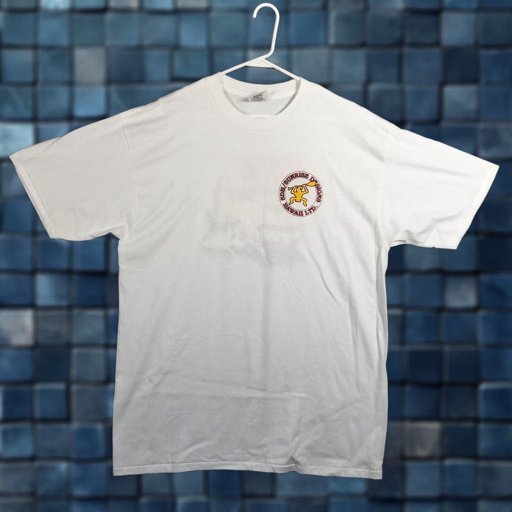 Vintage Vtg Sunrise Design Hawaii Muscle Car USA Made Single Stitch Men’s Size XL Shirt White Graphic Print Back Bad News Car Size US XL / EU 56 / 4 - 1 Thumbnail